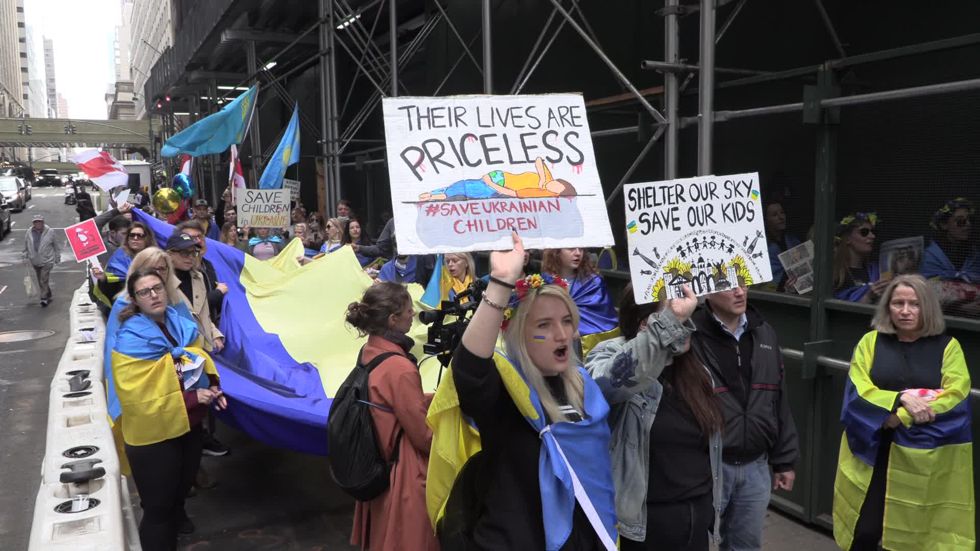 NYC: Mother's March to Save Ukrainian Children