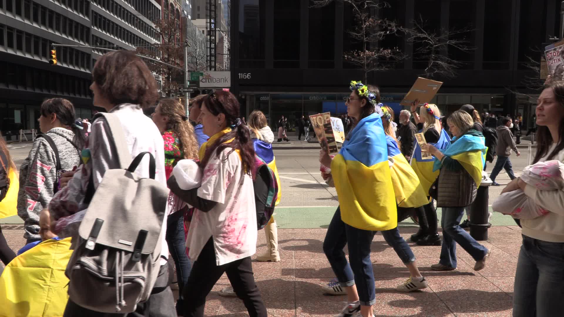 NYC: Mother's March to Save Ukrainian Children