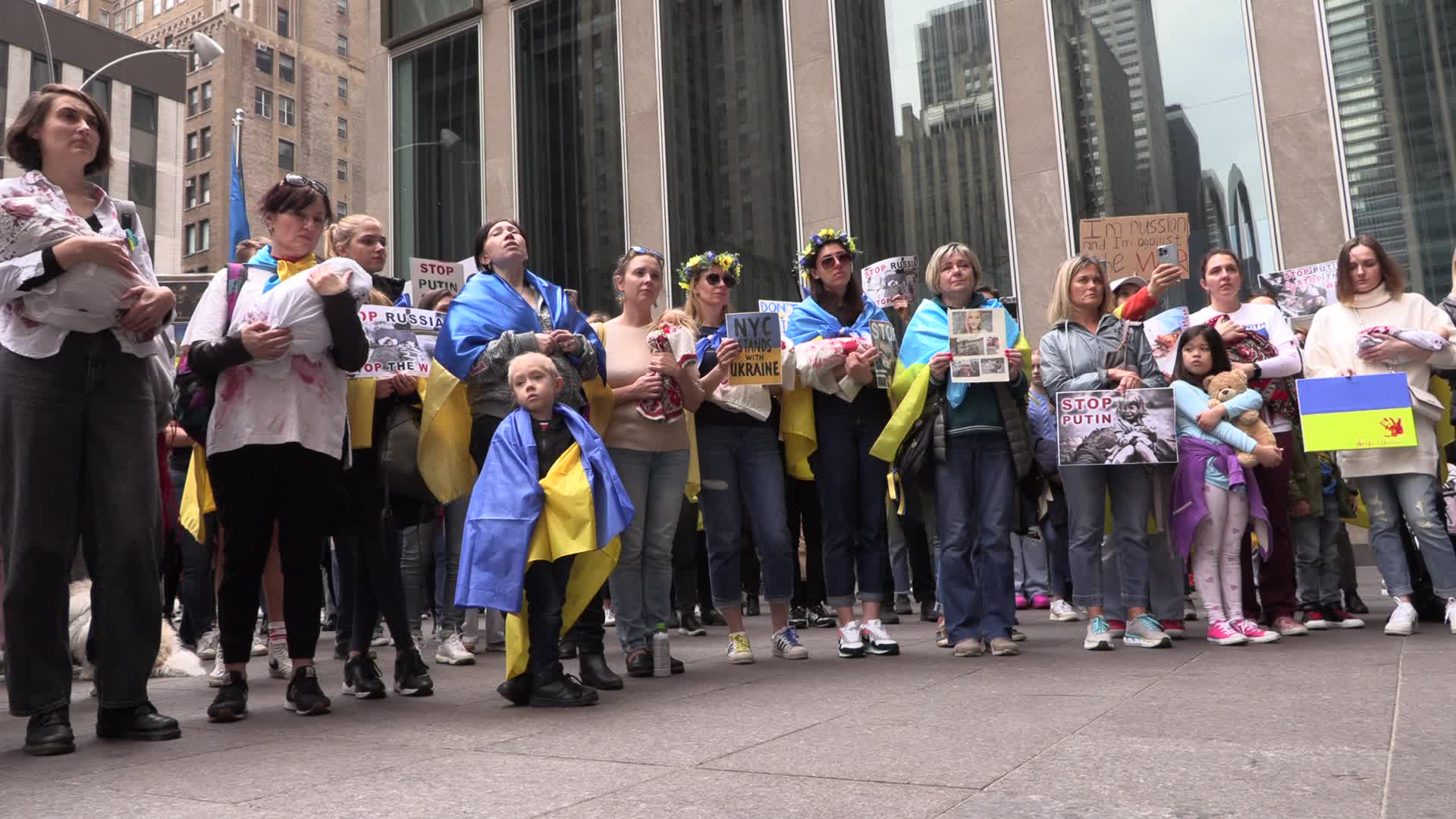 NYC: Mother's March to Save Ukrainian Children