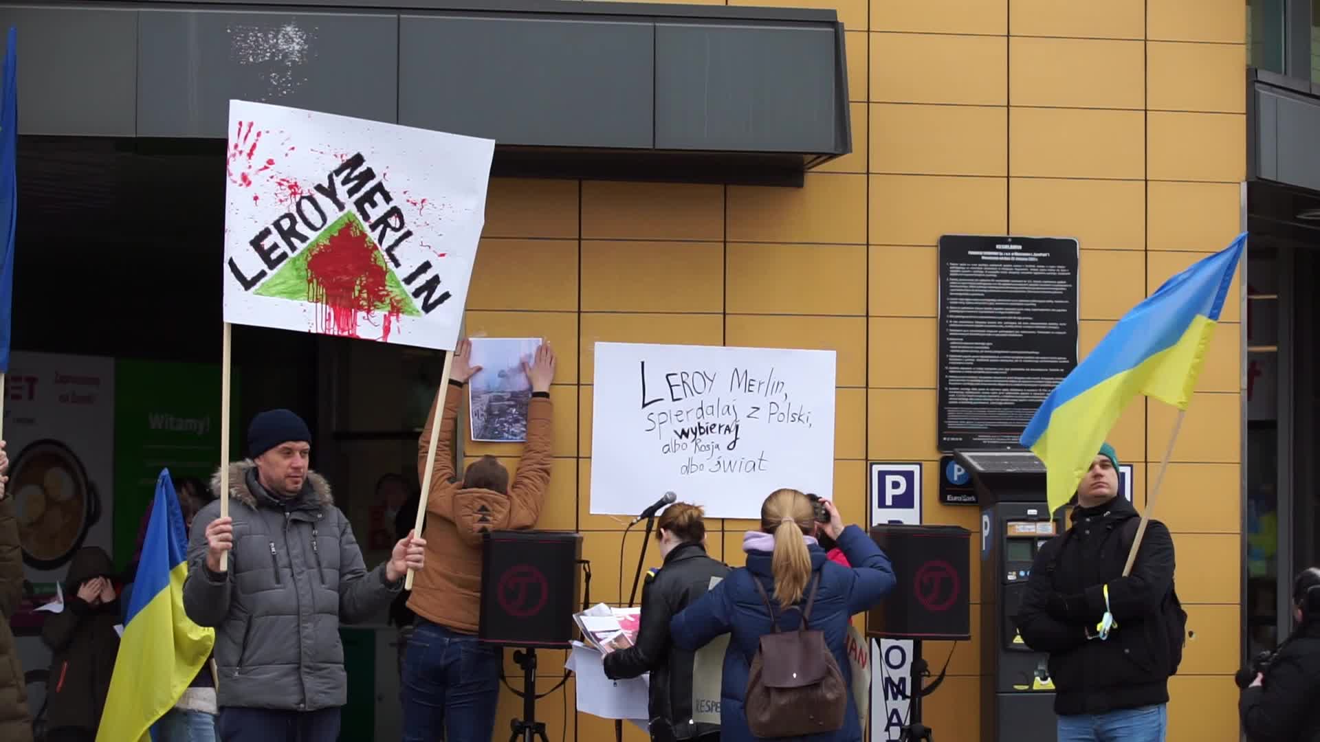 Stop Suplyying Russia Protest In Gdansk, Poland 