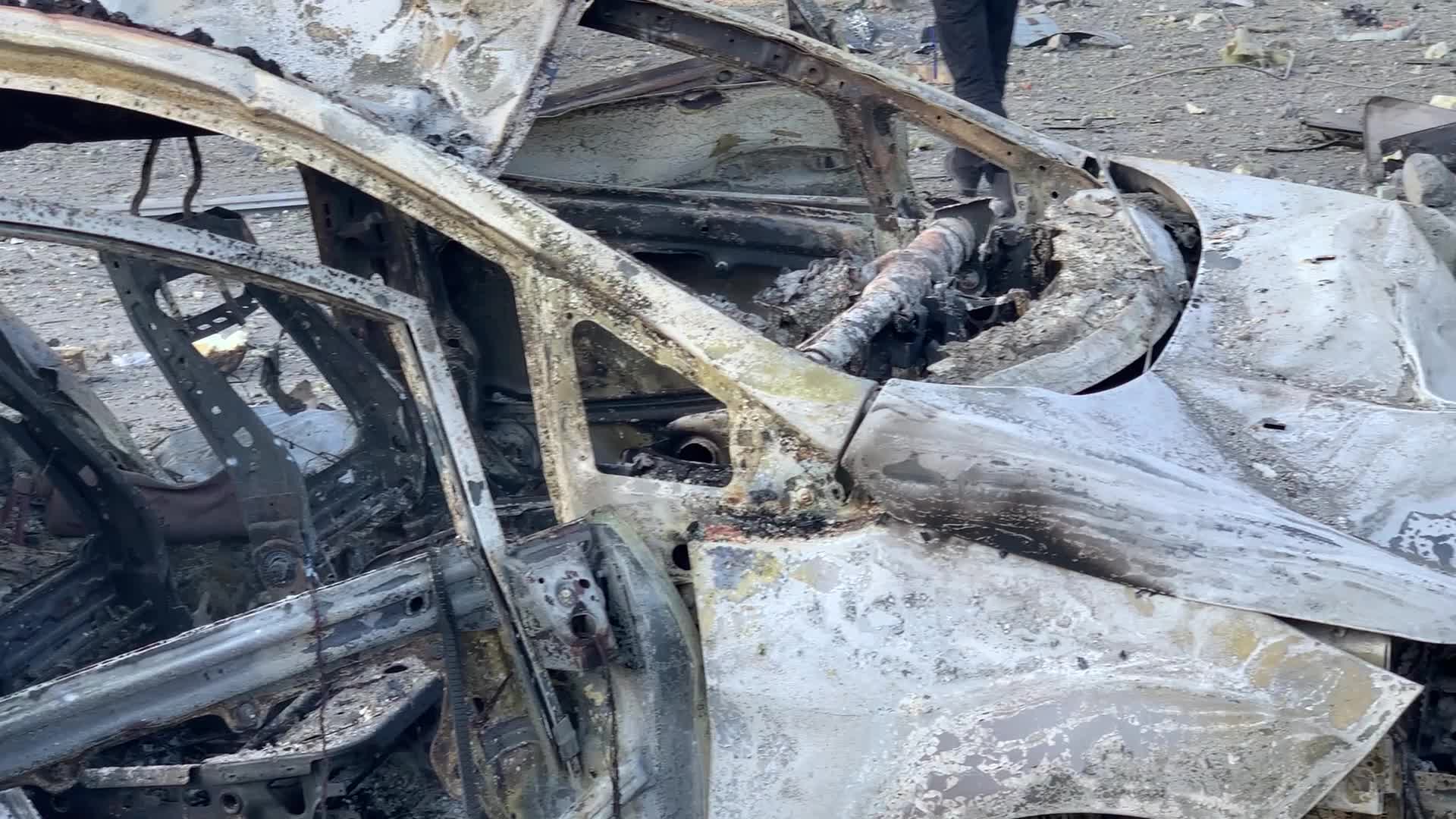 Russian missile strike on shopping center in Kyiv