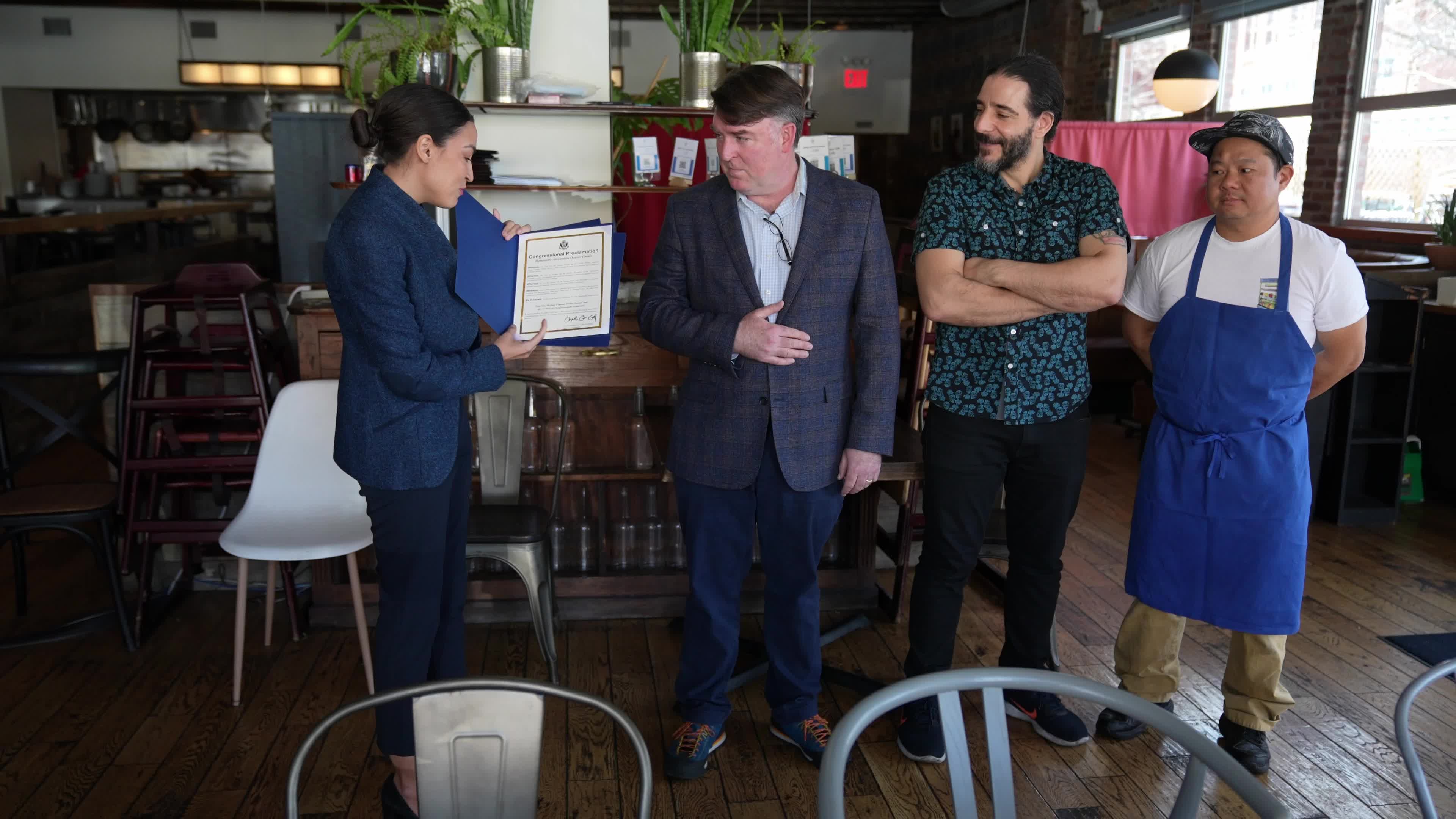 Rep. Alexandria Ocasio-Cortez honor The Queensboro