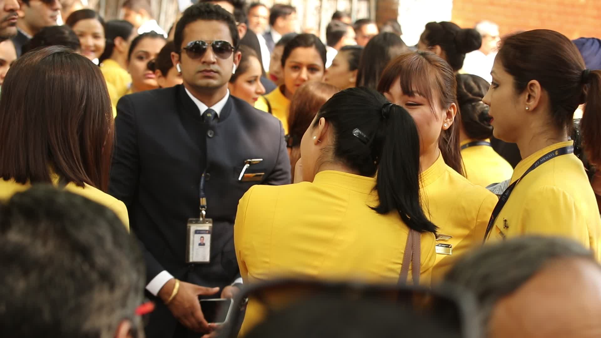 Jet Airways Employees Demonstrate In New Delhi
