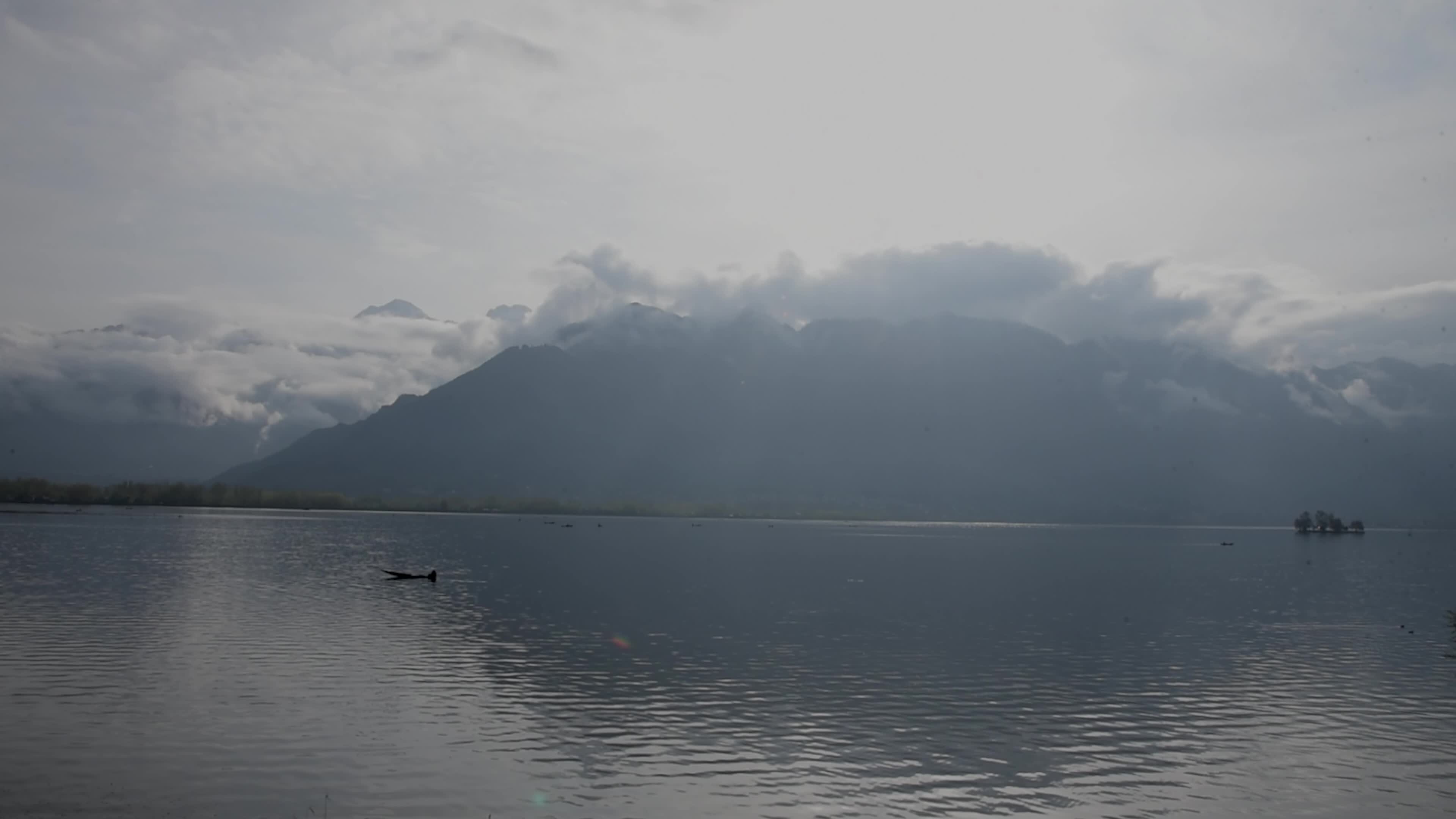 Cloudy day in Srinagar, Kashmir, India.