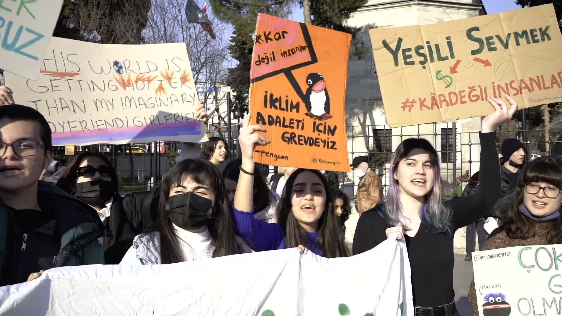 Action For Global Climate Strike In Istanbul