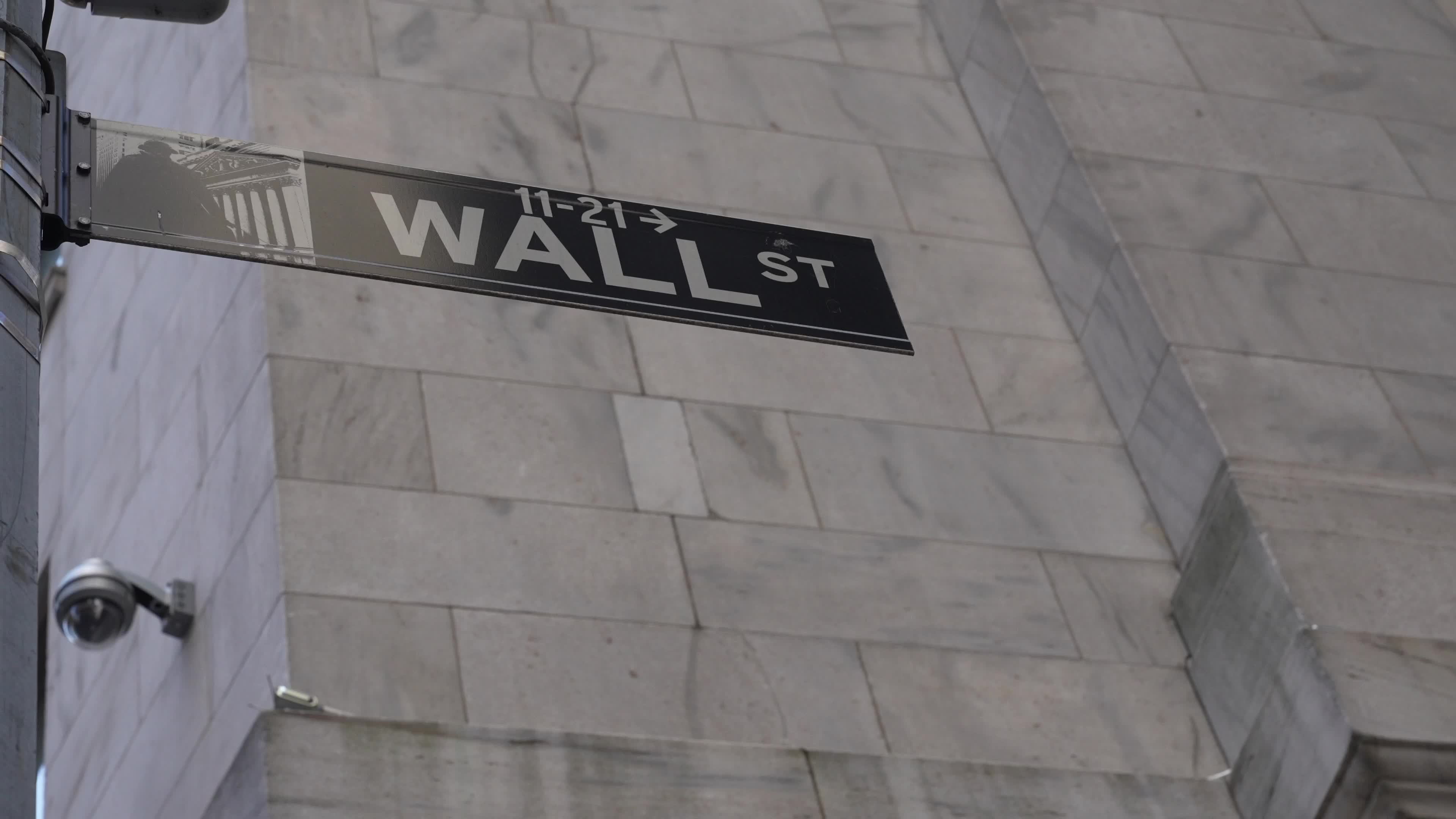 "Quanergy" Logo at New York Stock Exchange Building Exterior
