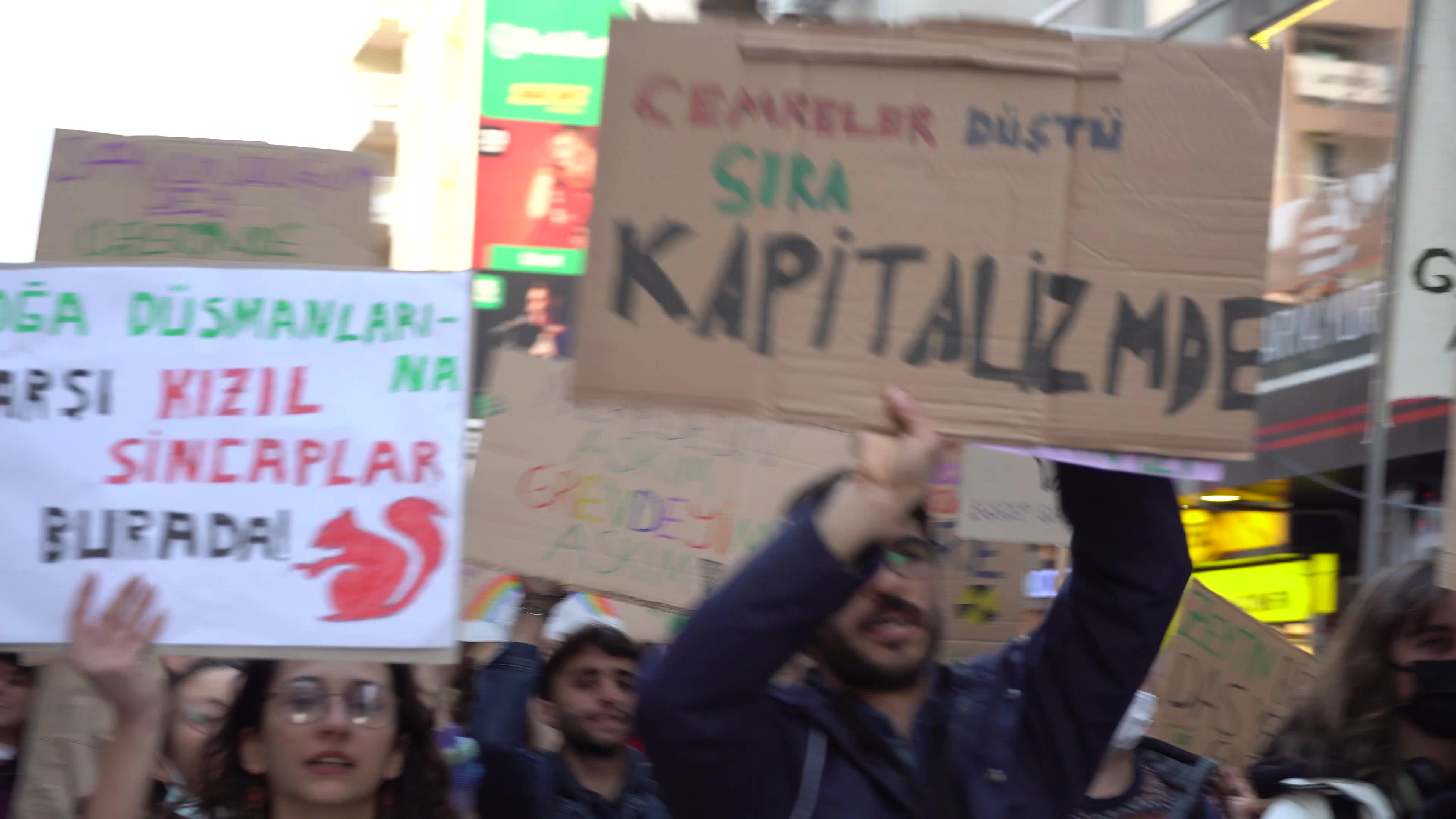 Demonstration of Global Climate Strike in Izmir