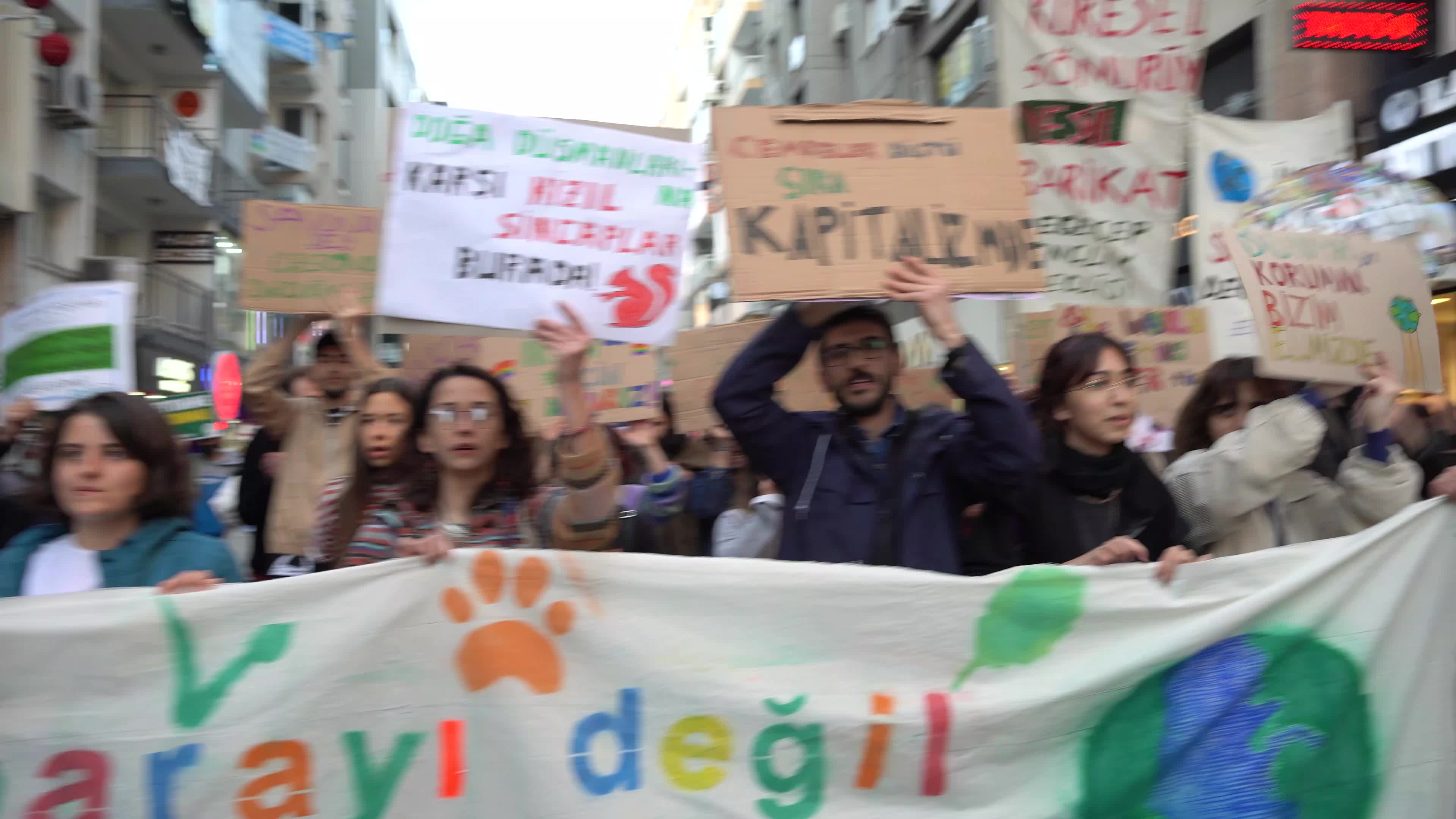 Demonstration of Global Climate Strike in Izmir