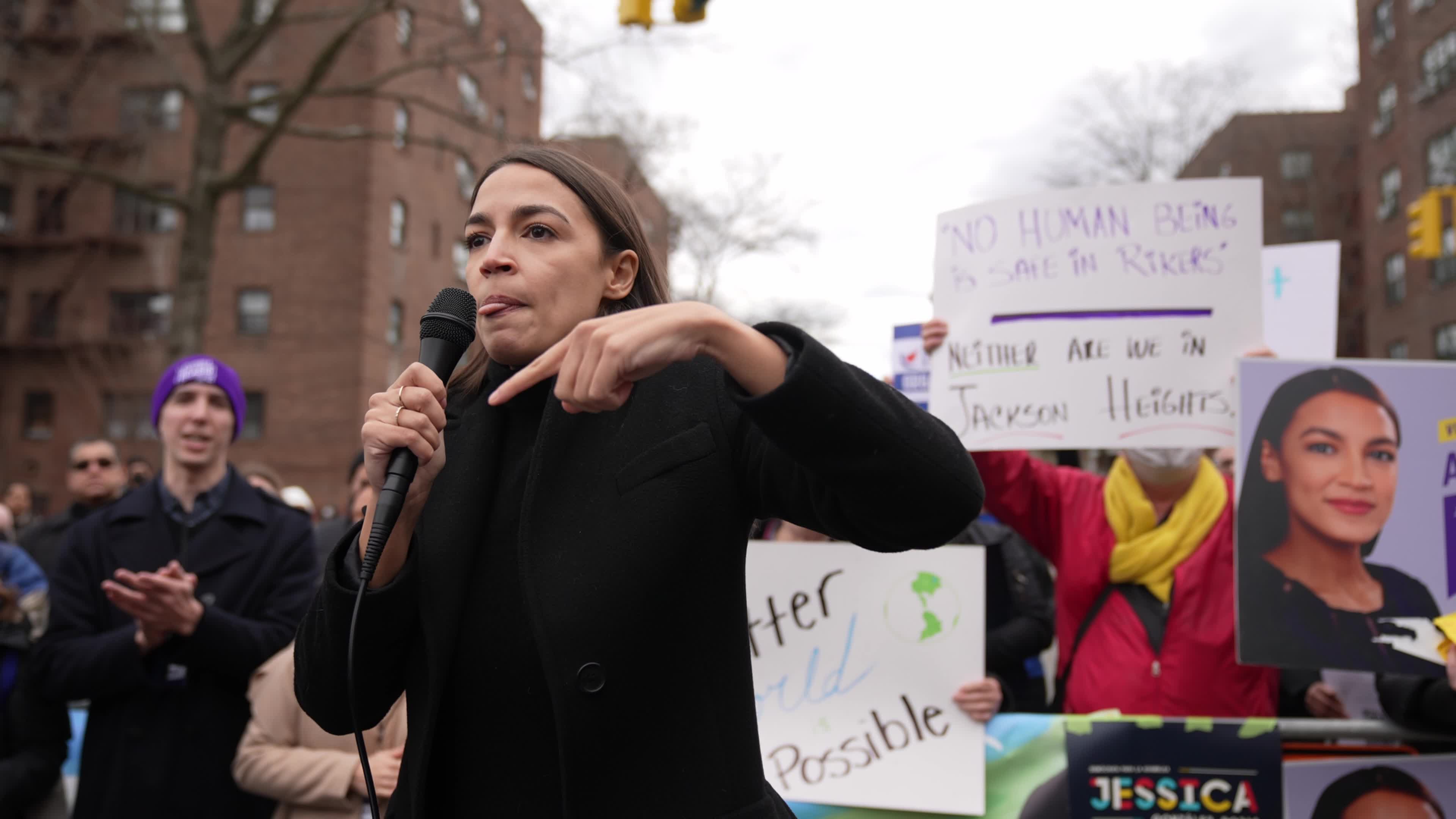 AOC Campaigns for Re-election