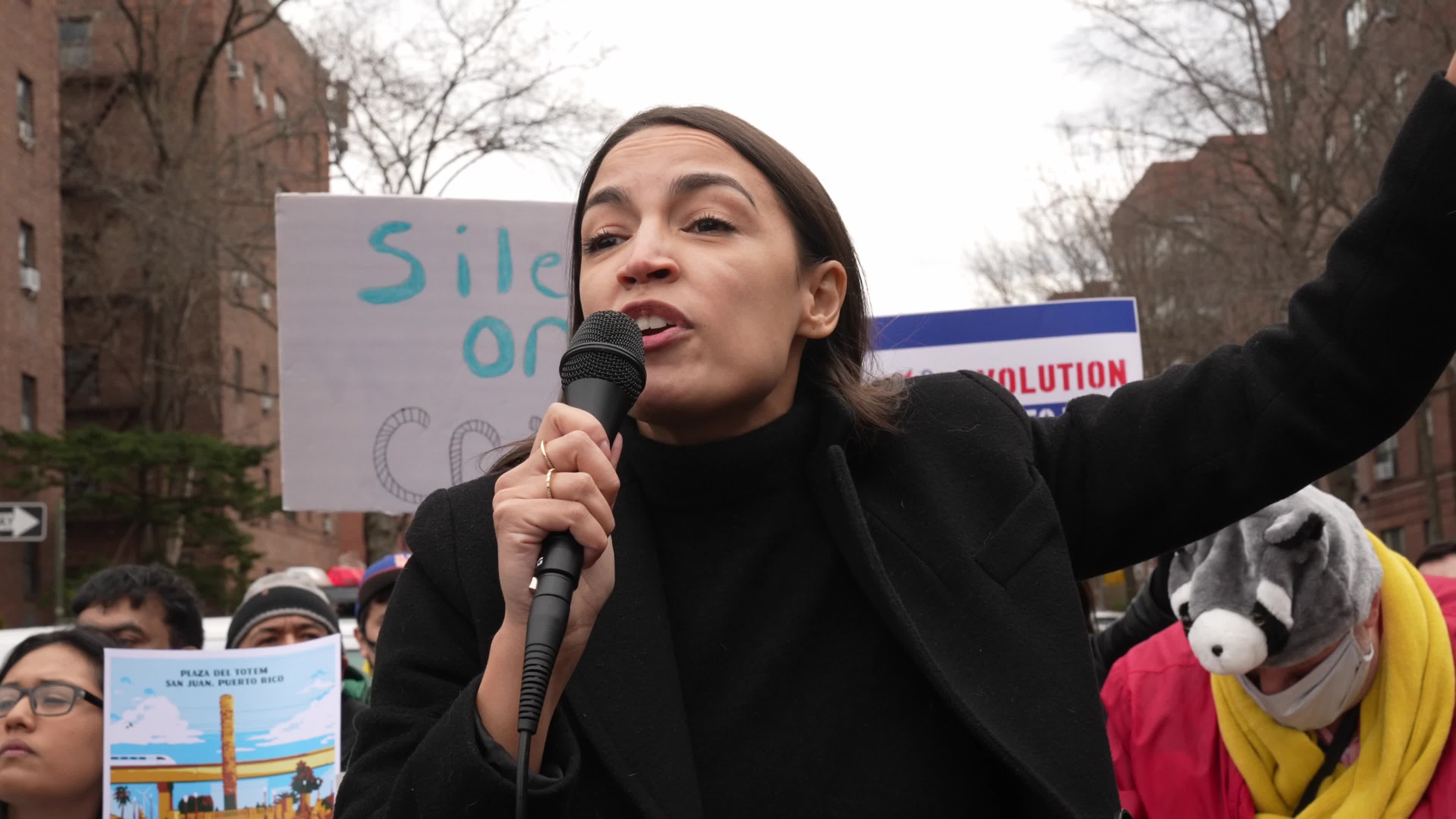 AOC Campaigns for Re-election
