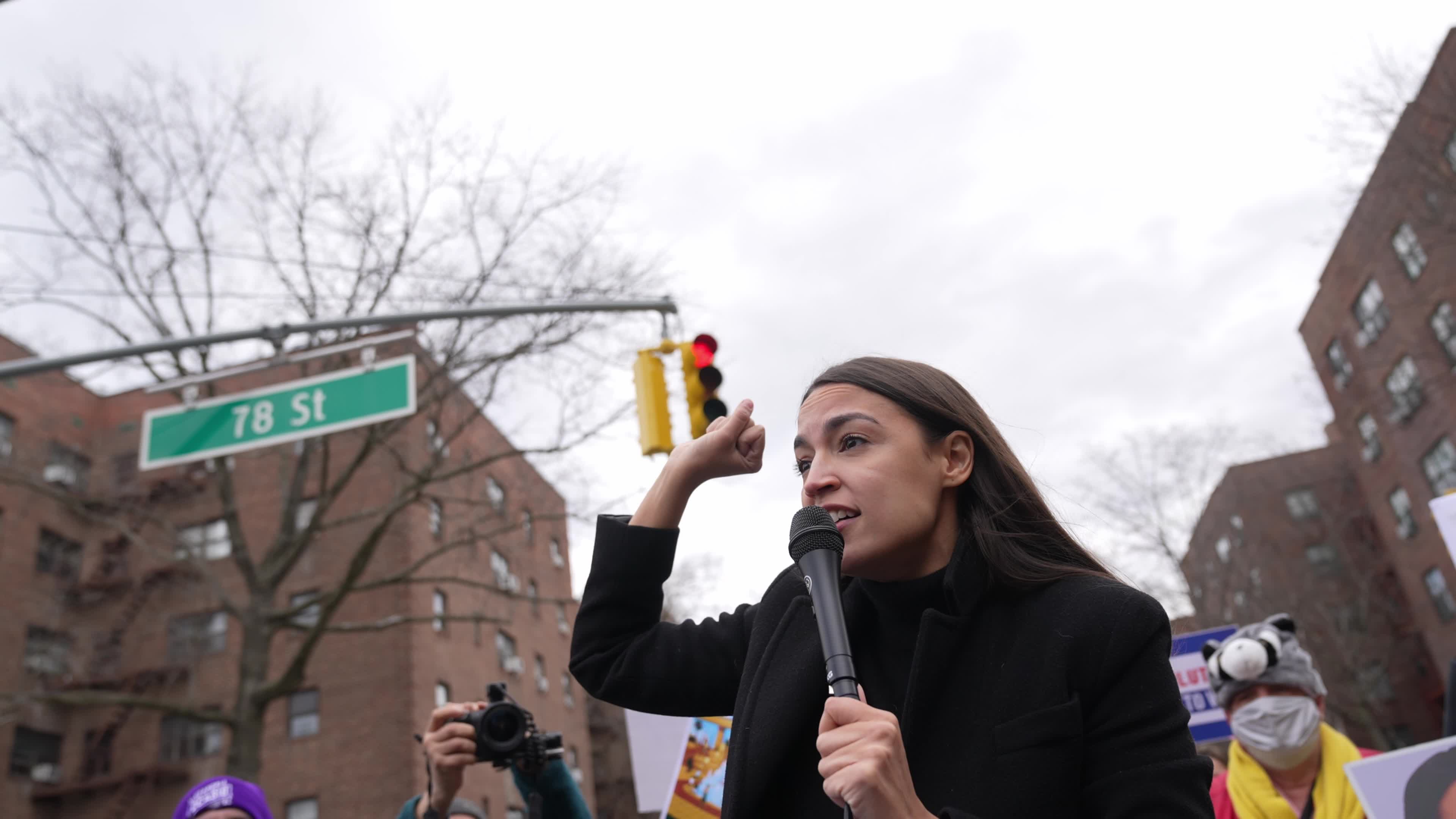AOC Campaigns for Re-election