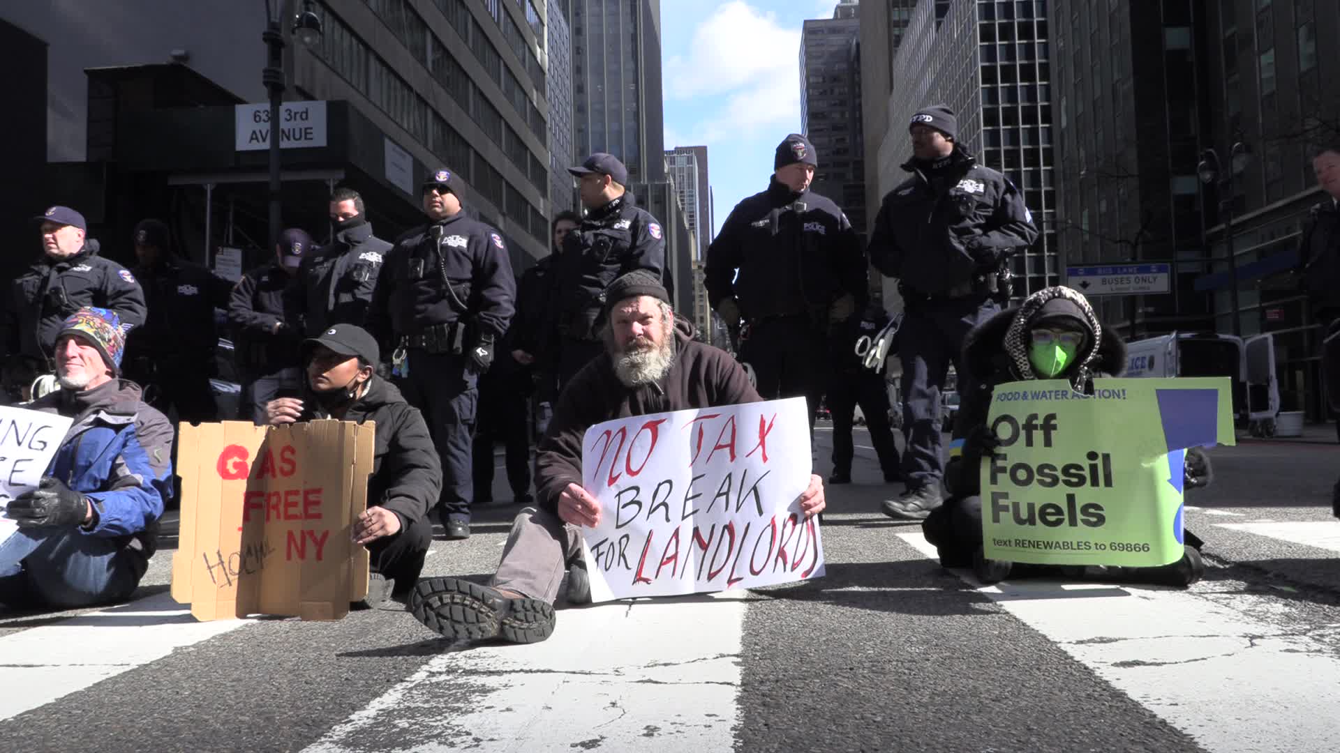 NYC: Housing and climate activists arrested