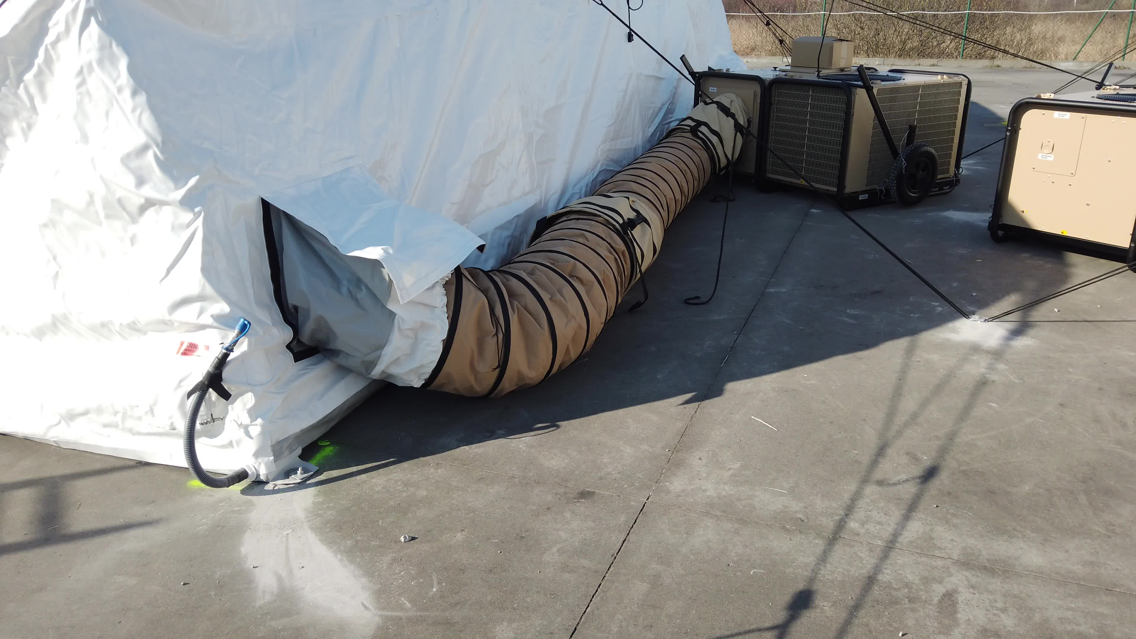 Tent Camp in Solomonovo industrial park