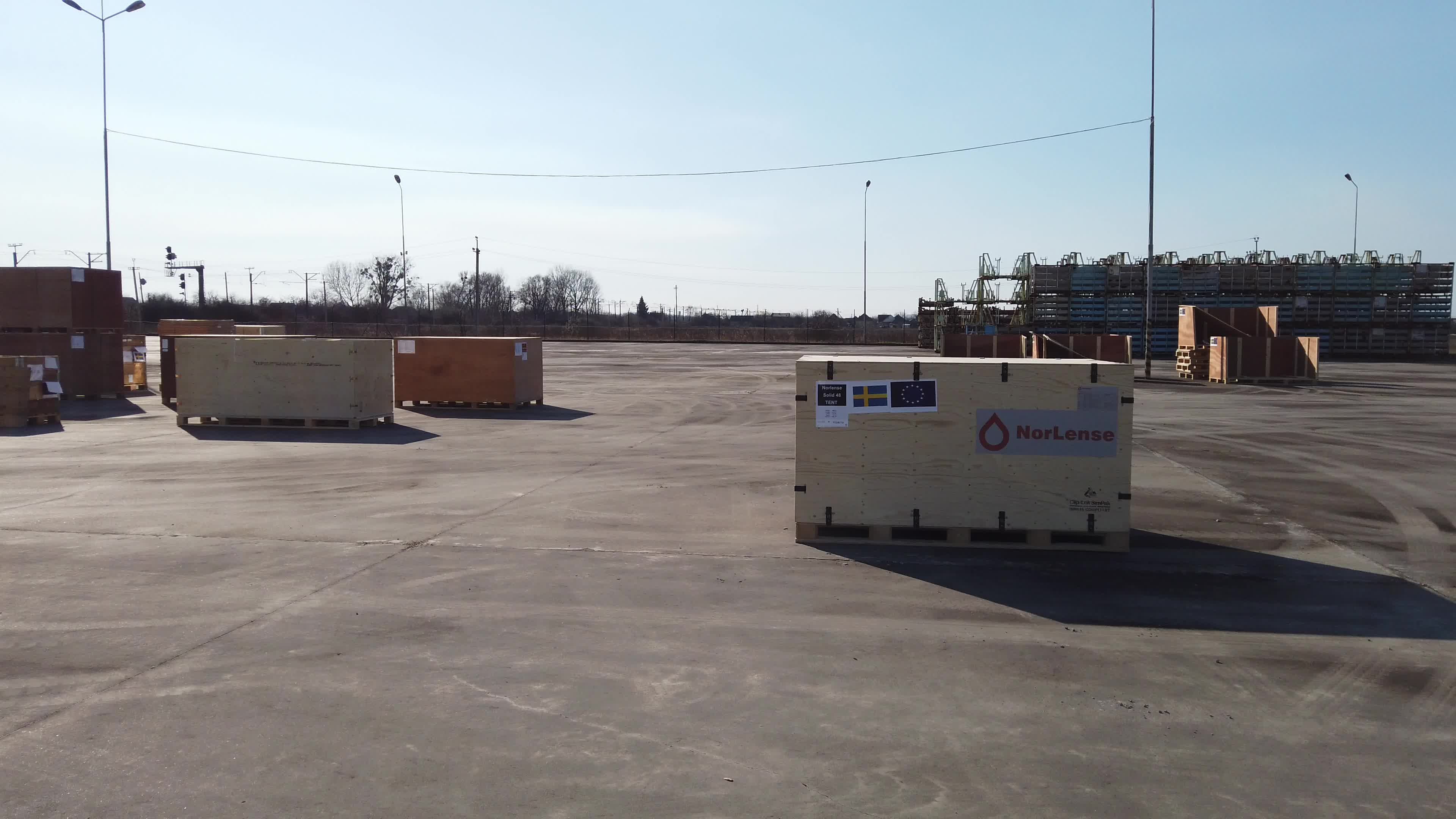 Tent Camp in Solomonovo industrial park