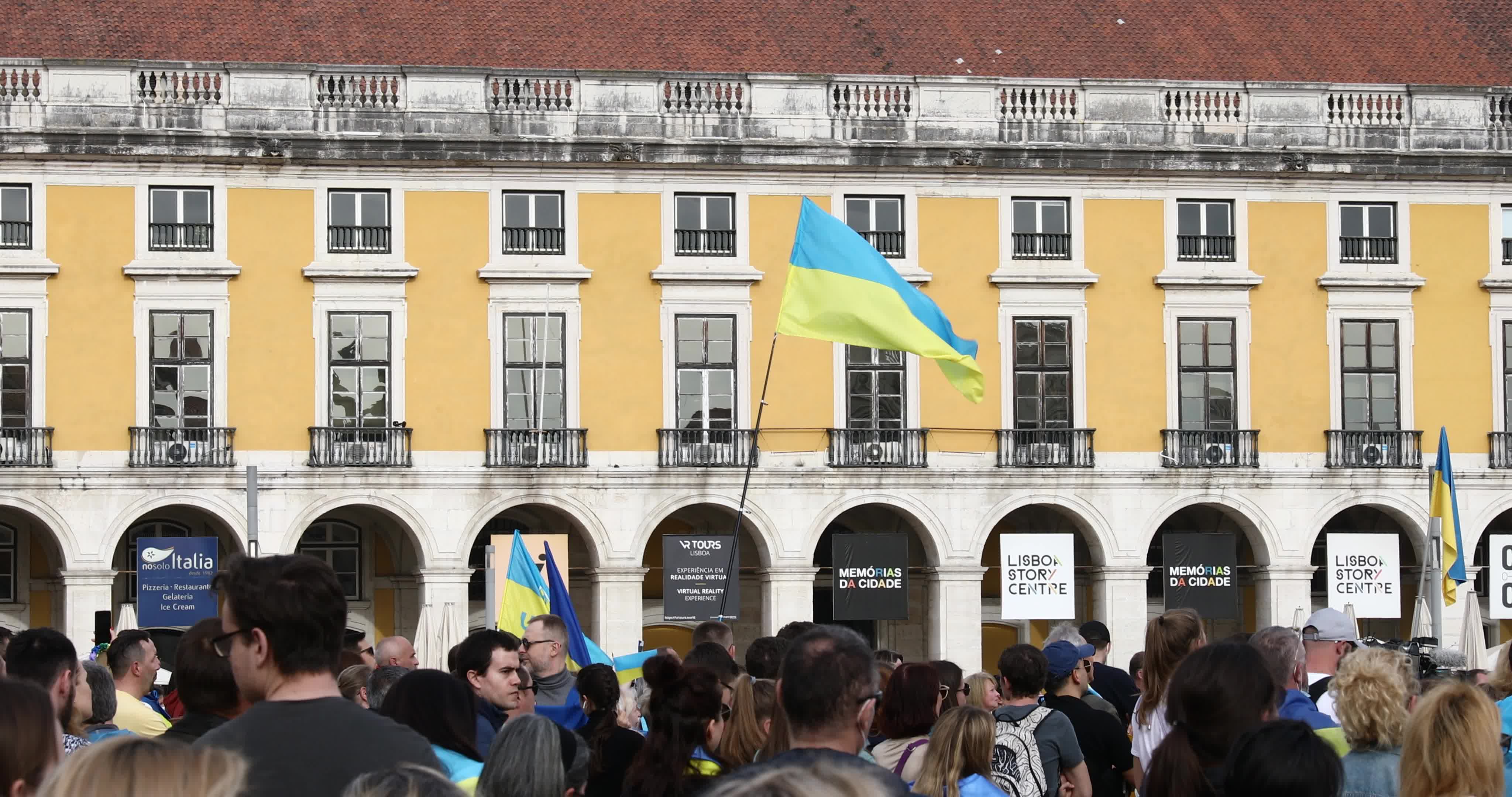 Demonstration In Lisbon In Support Of Ukraine Against Russian Invasion