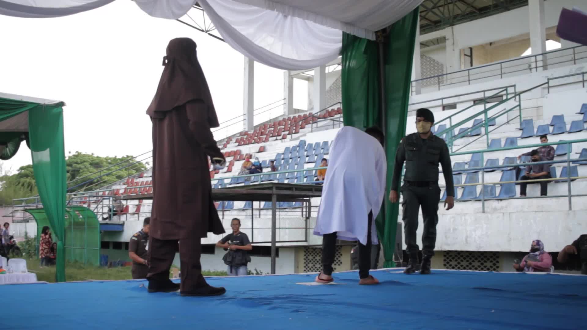 Violators of Sharia Law Caned in Aceh