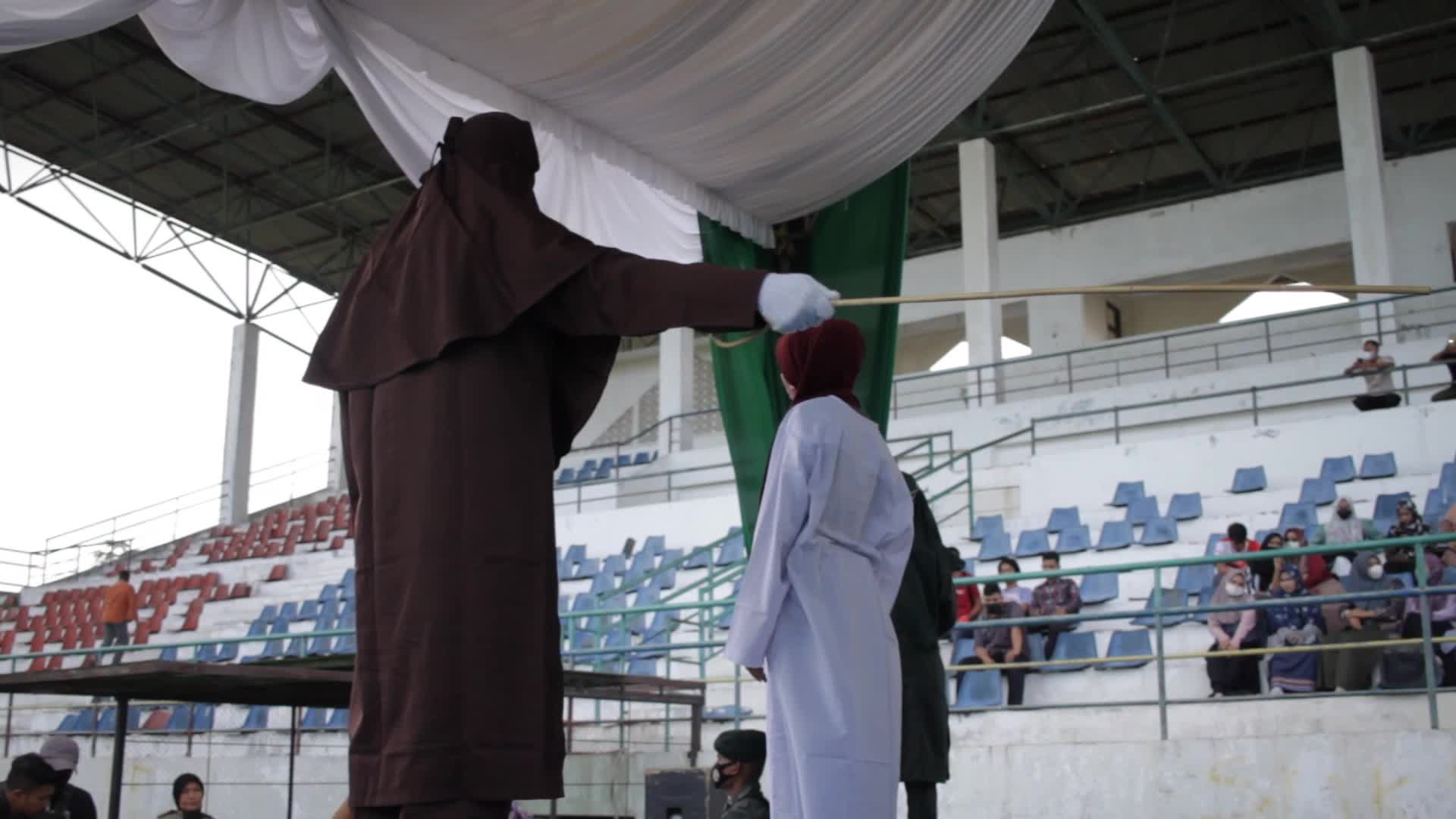 Violators of Sharia Law Caned in Aceh