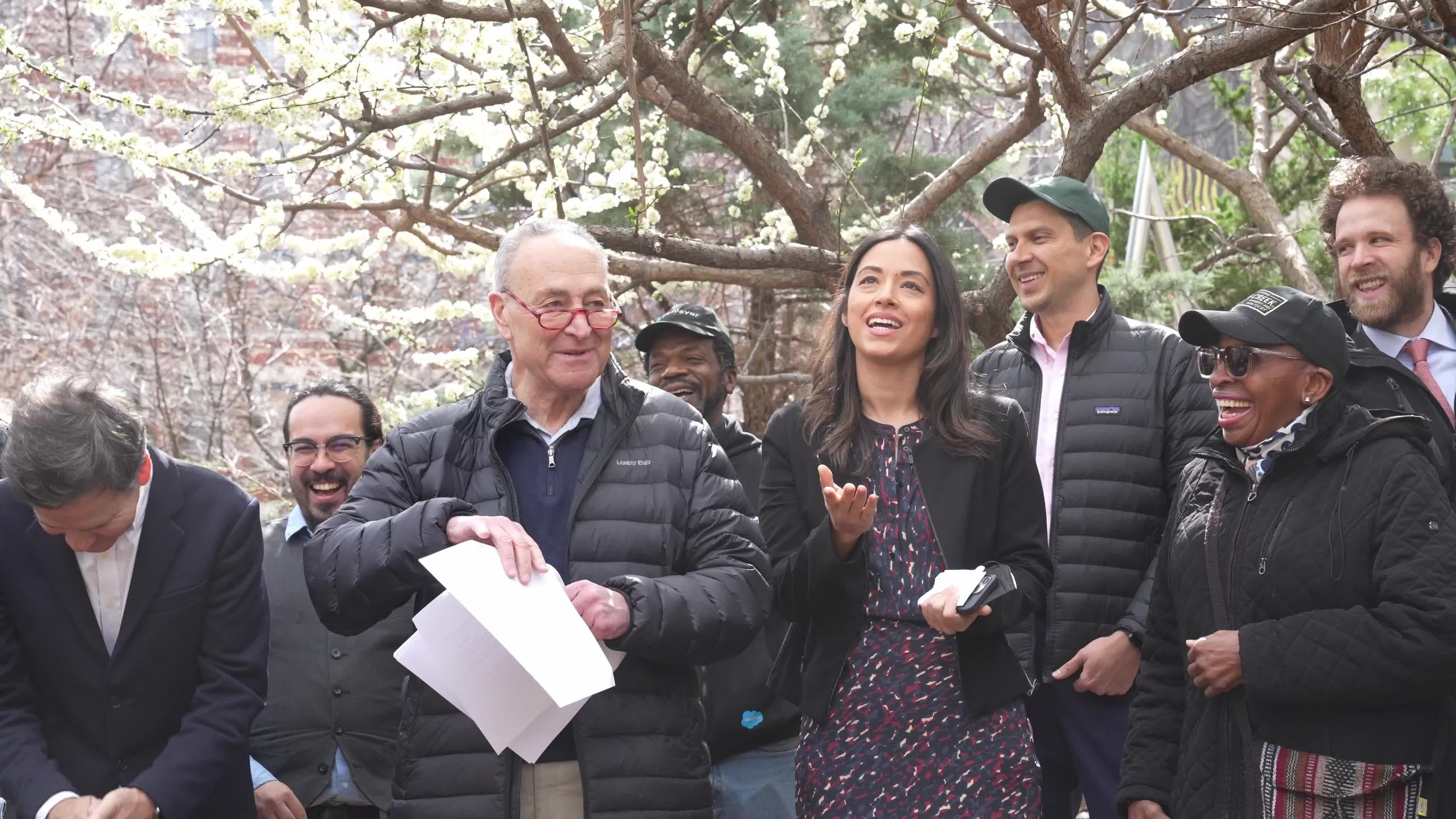 US Senator Chuck Schumer visits La Plaza Cultural