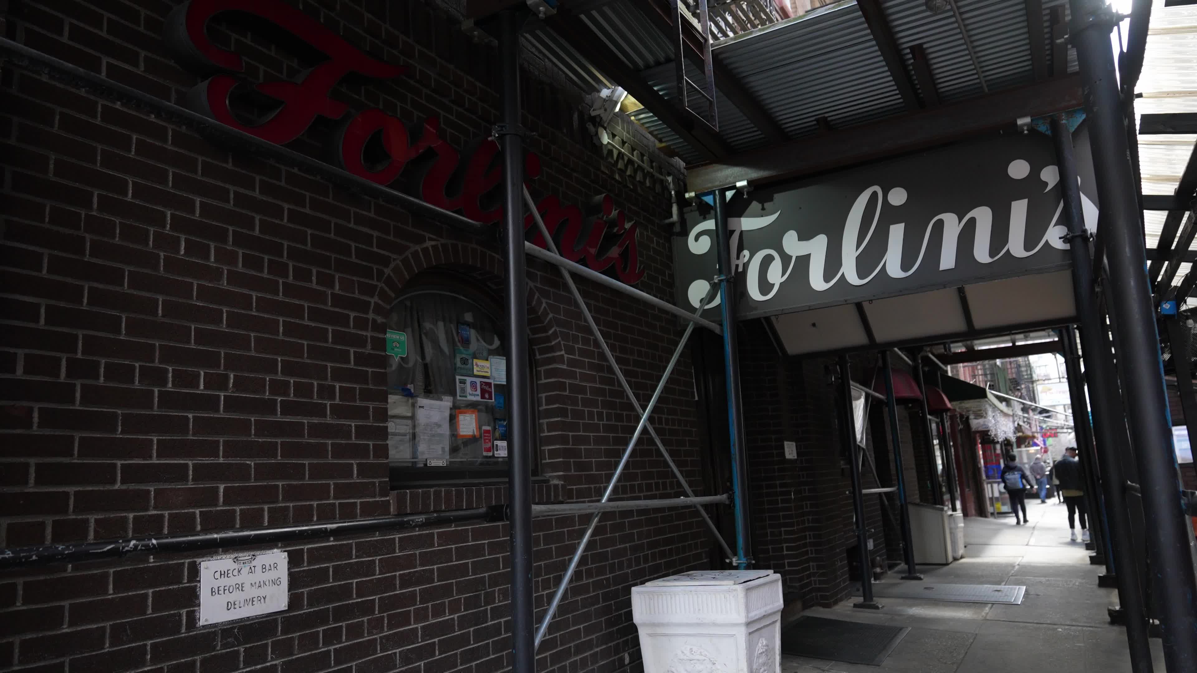 “Forlini’s has officially closed,” 