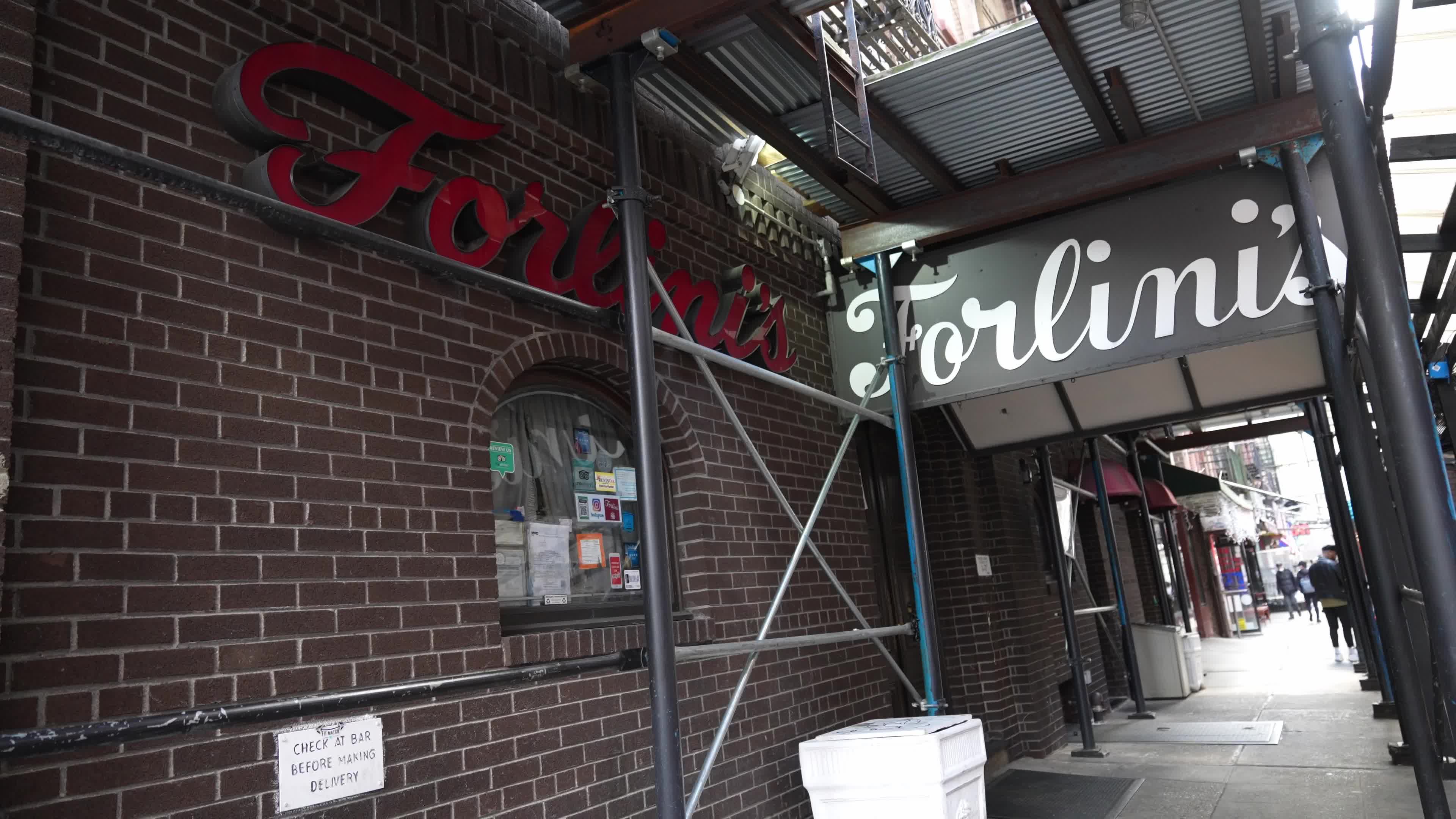 “Forlini’s has officially closed,” 