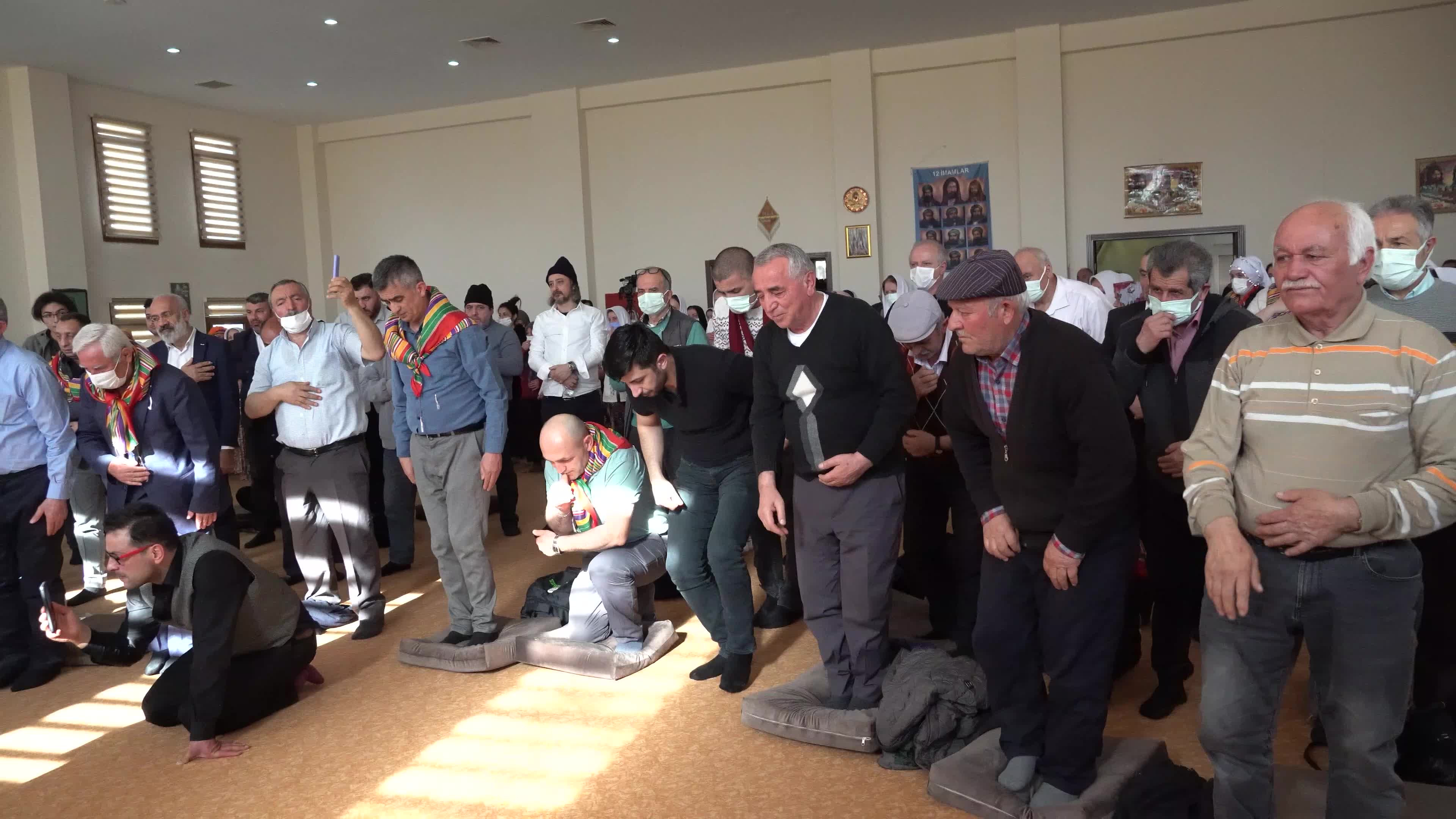 Anatolian Alevi Muslims celebrate arrival of Spring Newroz at the Djemevi, Izmir, Turkey 