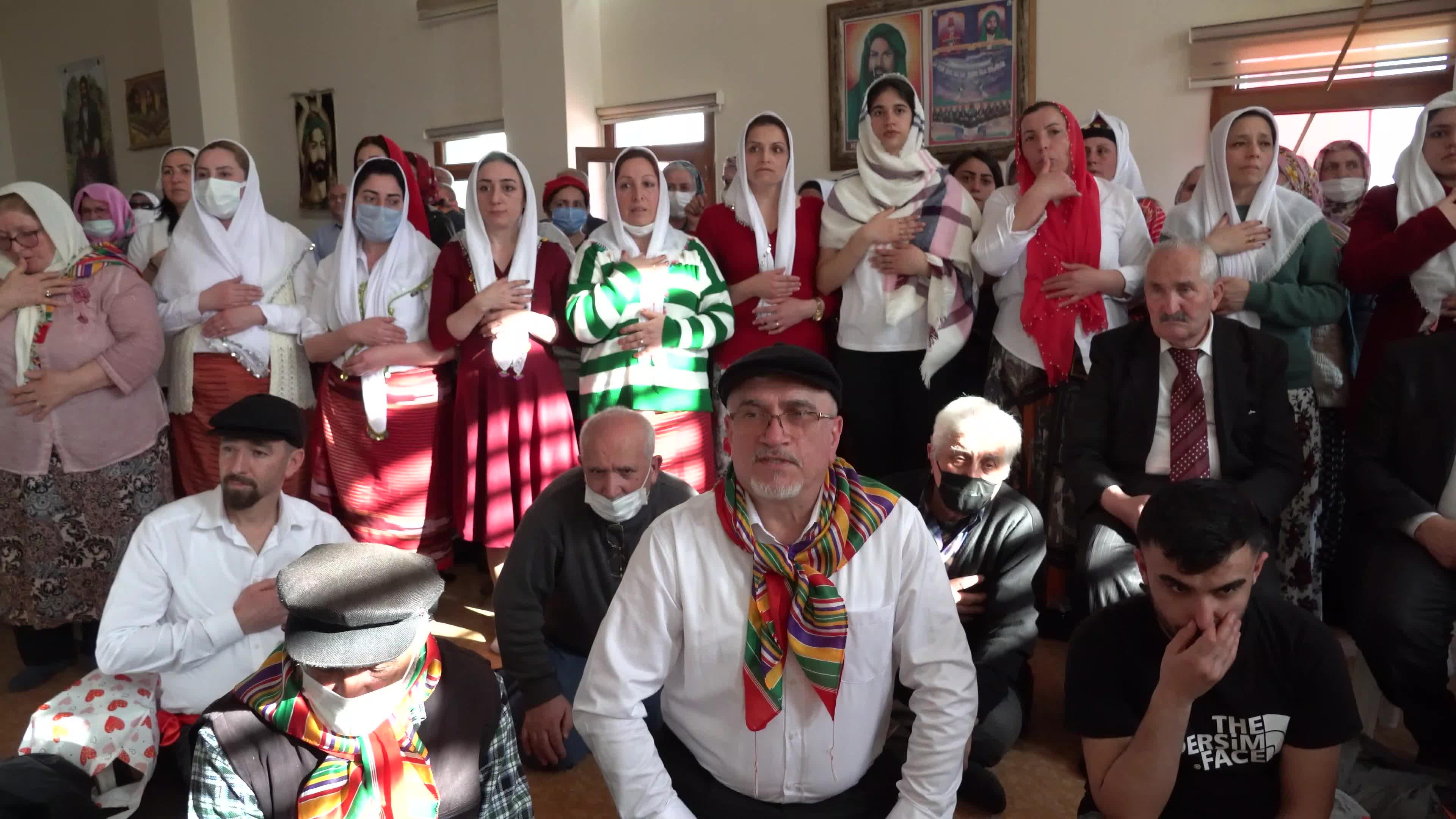 Anatolian Alevi Muslims celebrate arrival of Spring Newroz at the Djemevi, Izmir, Turkey 