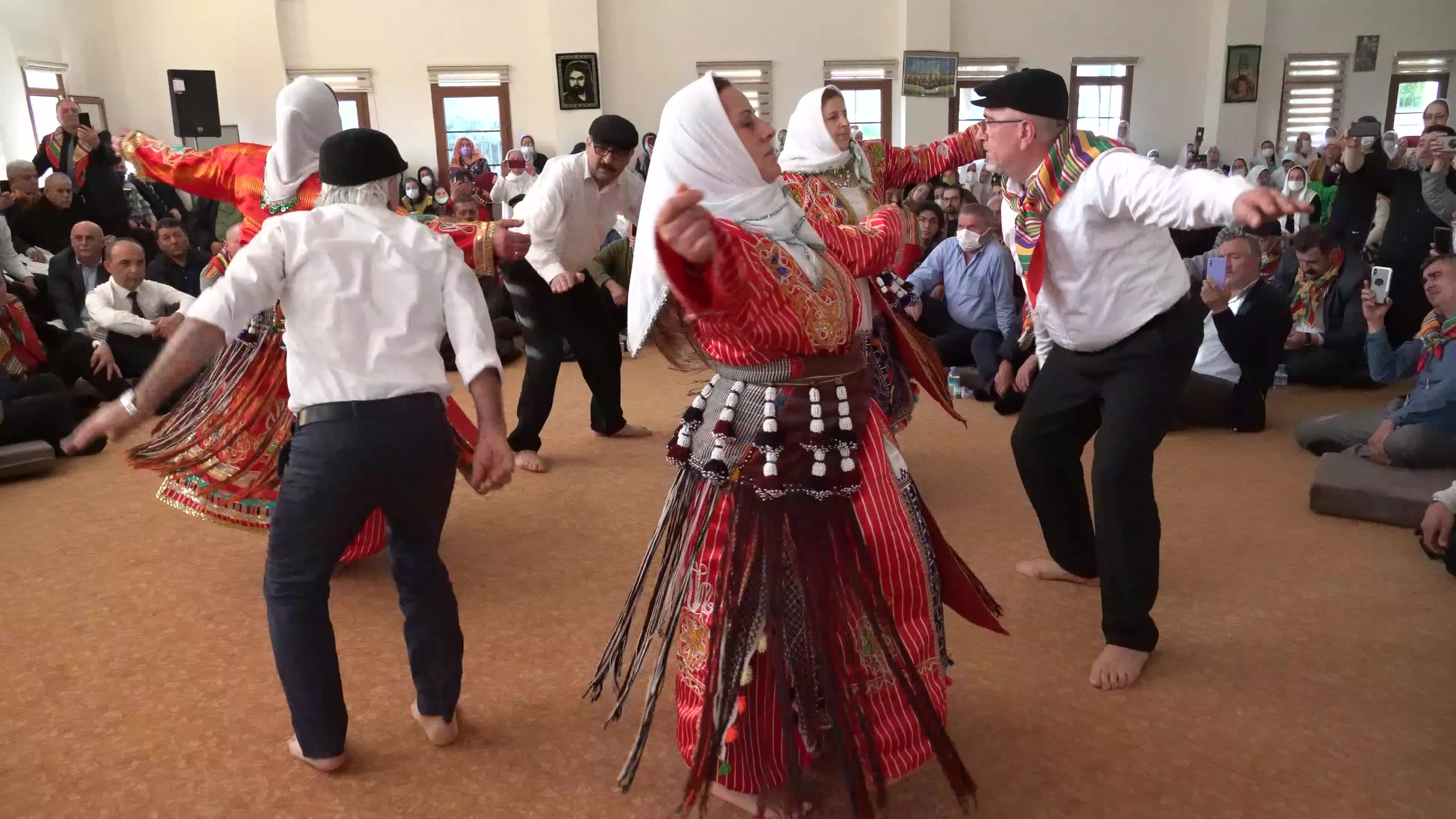 Anatolian Alevi Muslims celebrate arrival of Spring Newroz at the Djemevi, Izmir, Turkey 