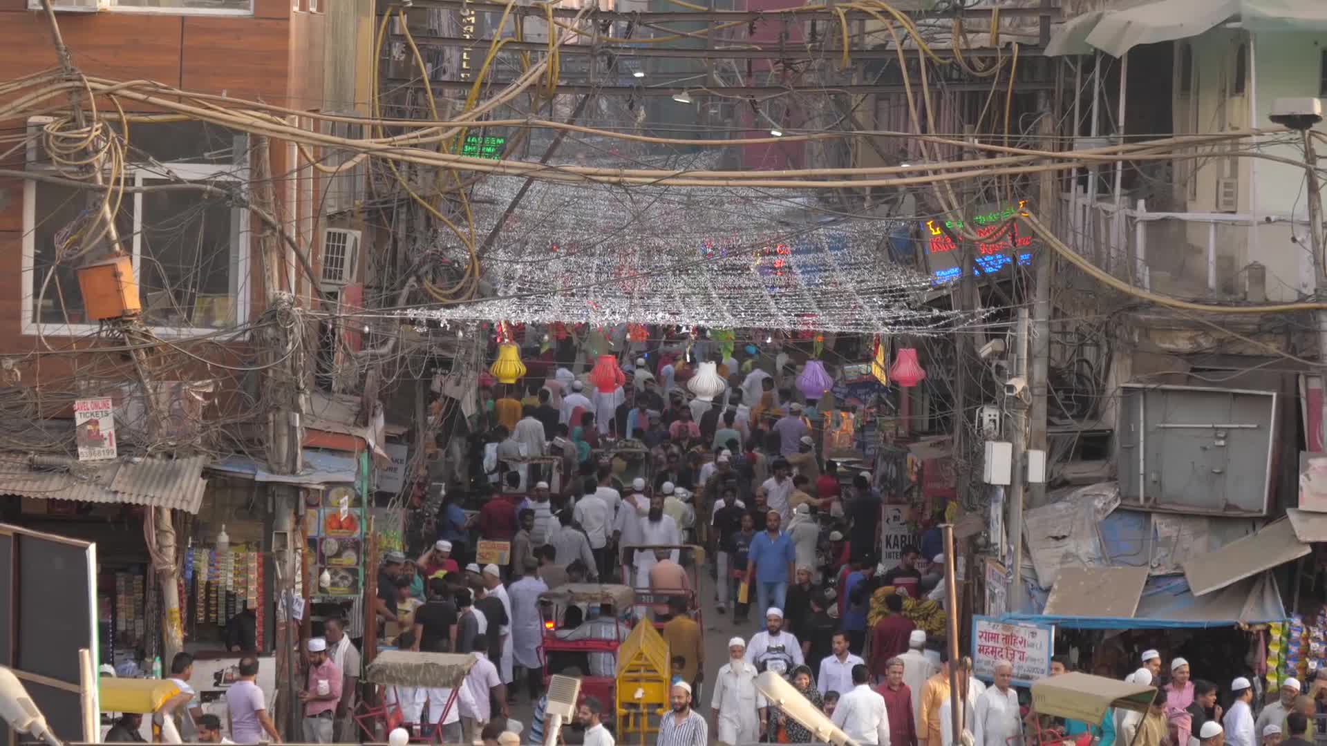 Indian Muslims flock to market in New Delhi ahead of Ramadan.