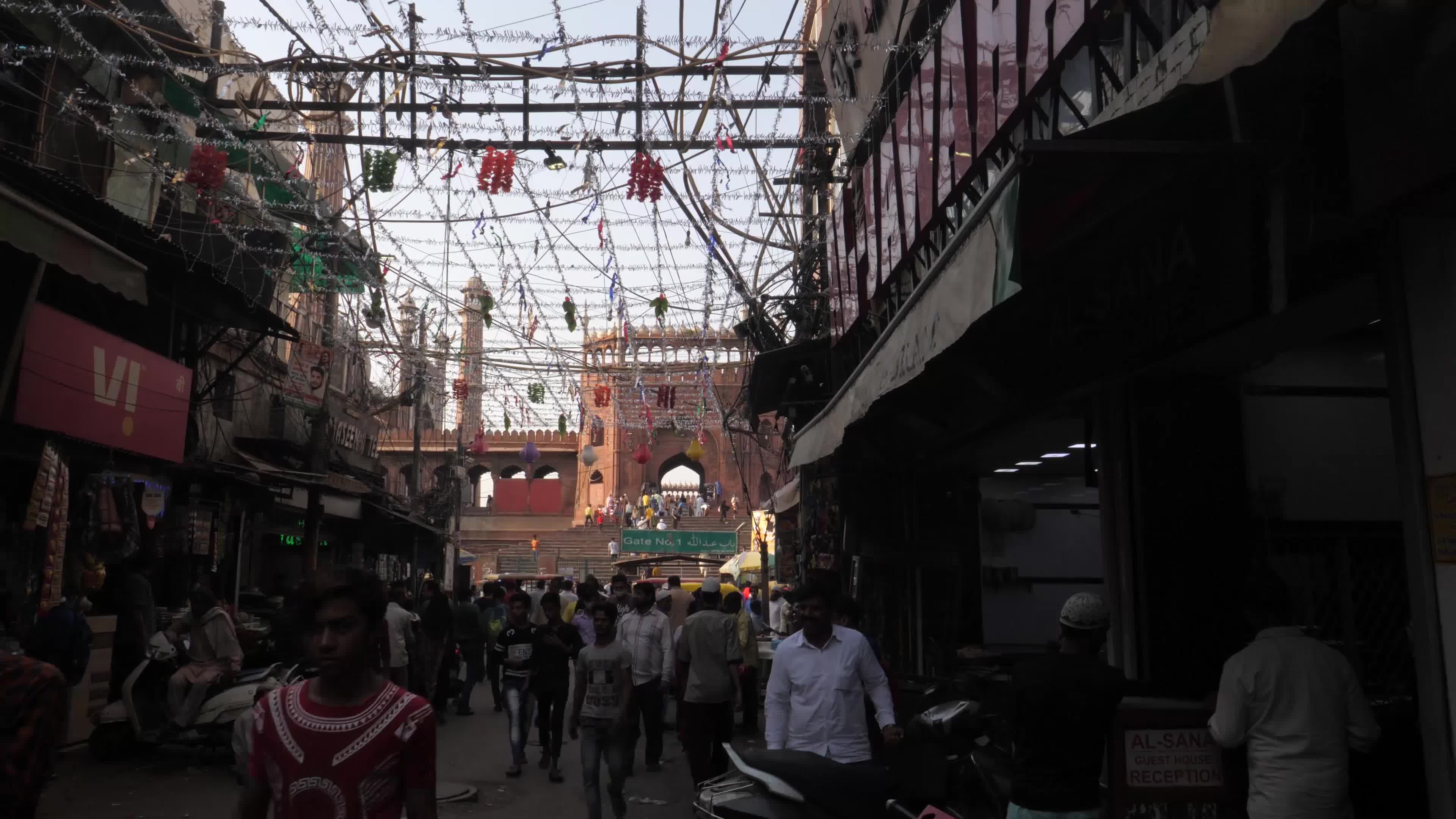 Indian Muslims flock to market in New Delhi ahead of Ramadan.