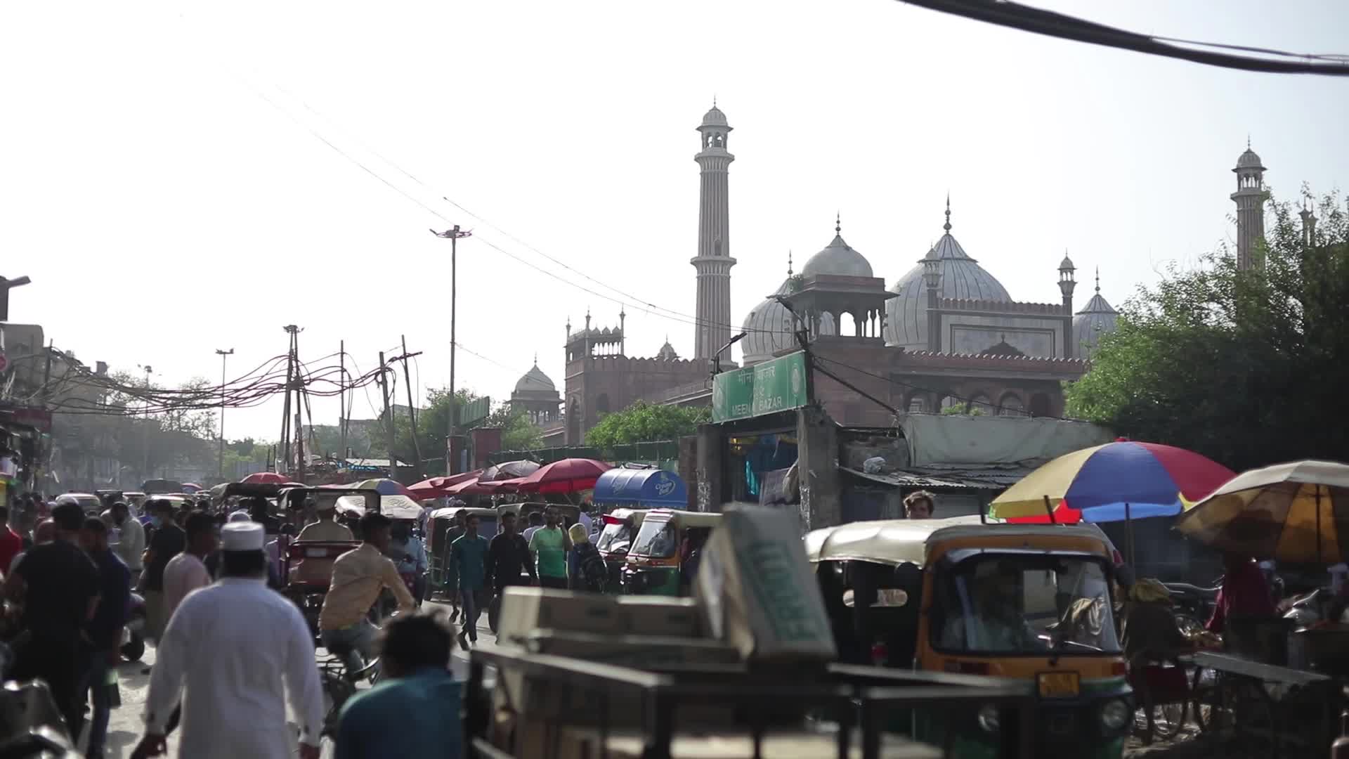Indian Muslims flock to market in New Delhi ahead of Ramadan.