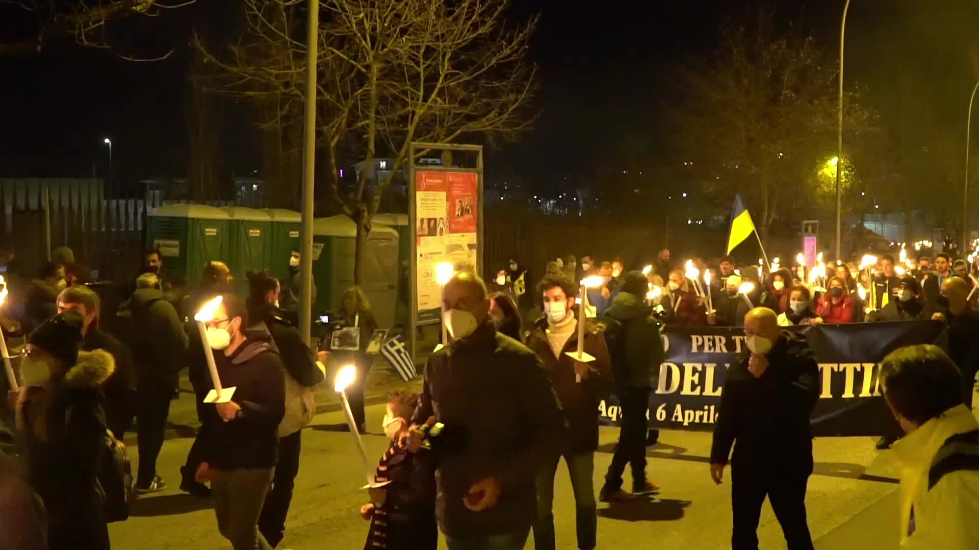 Earthquake commemoration in L'Aquila, Italy 
