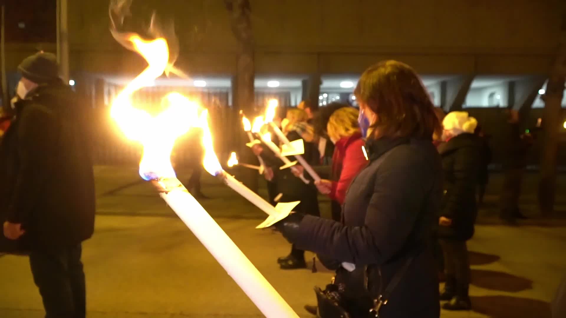 Earthquake commemoration in L'Aquila, Italy 