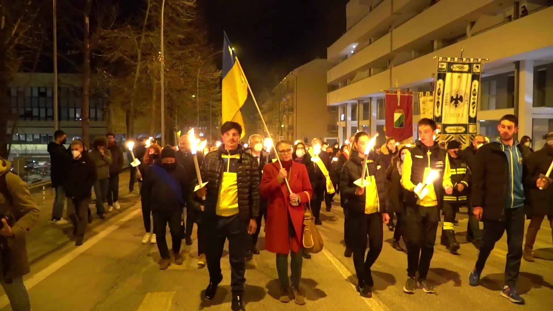 Earthquake commemoration in L'Aquila, Italy 