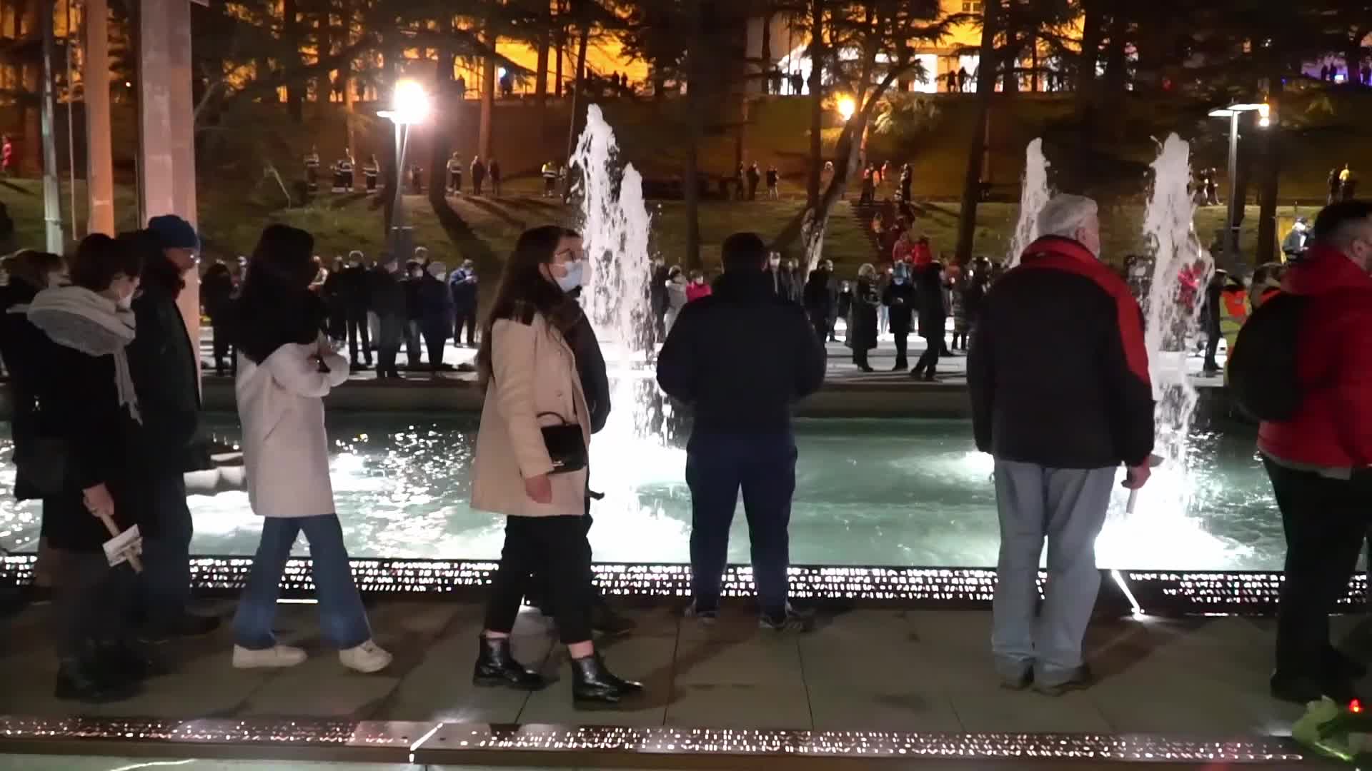 Earthquake commemoration in L'Aquila, Italy 