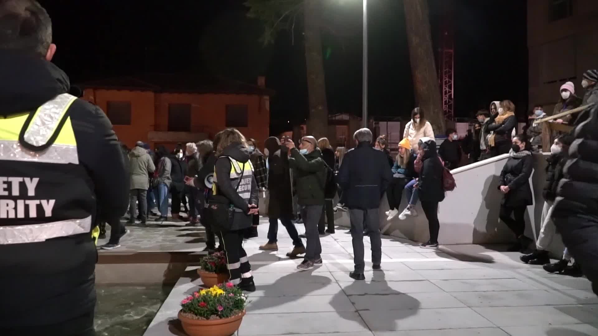 Earthquake commemoration in L'Aquila, Italy 