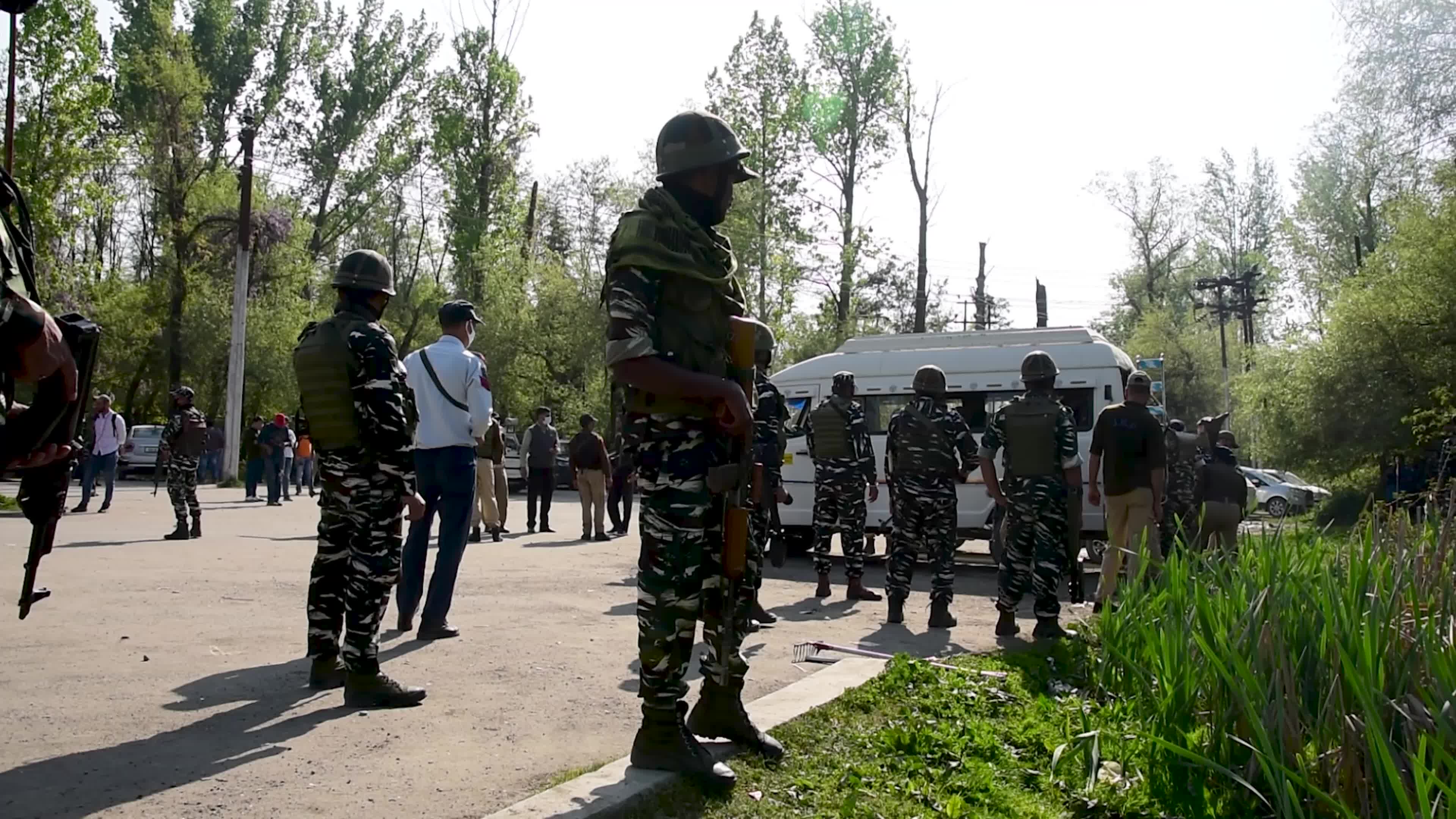 Suspected cylinder blast in Srinagar, Indian administered Kashmir 