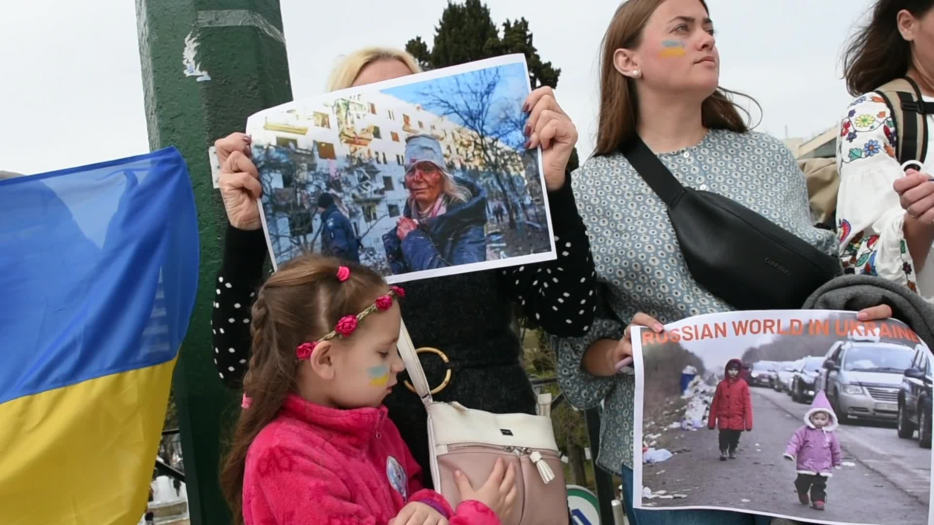 Protest In Athens Against Russia's Military Operation In Ukraine