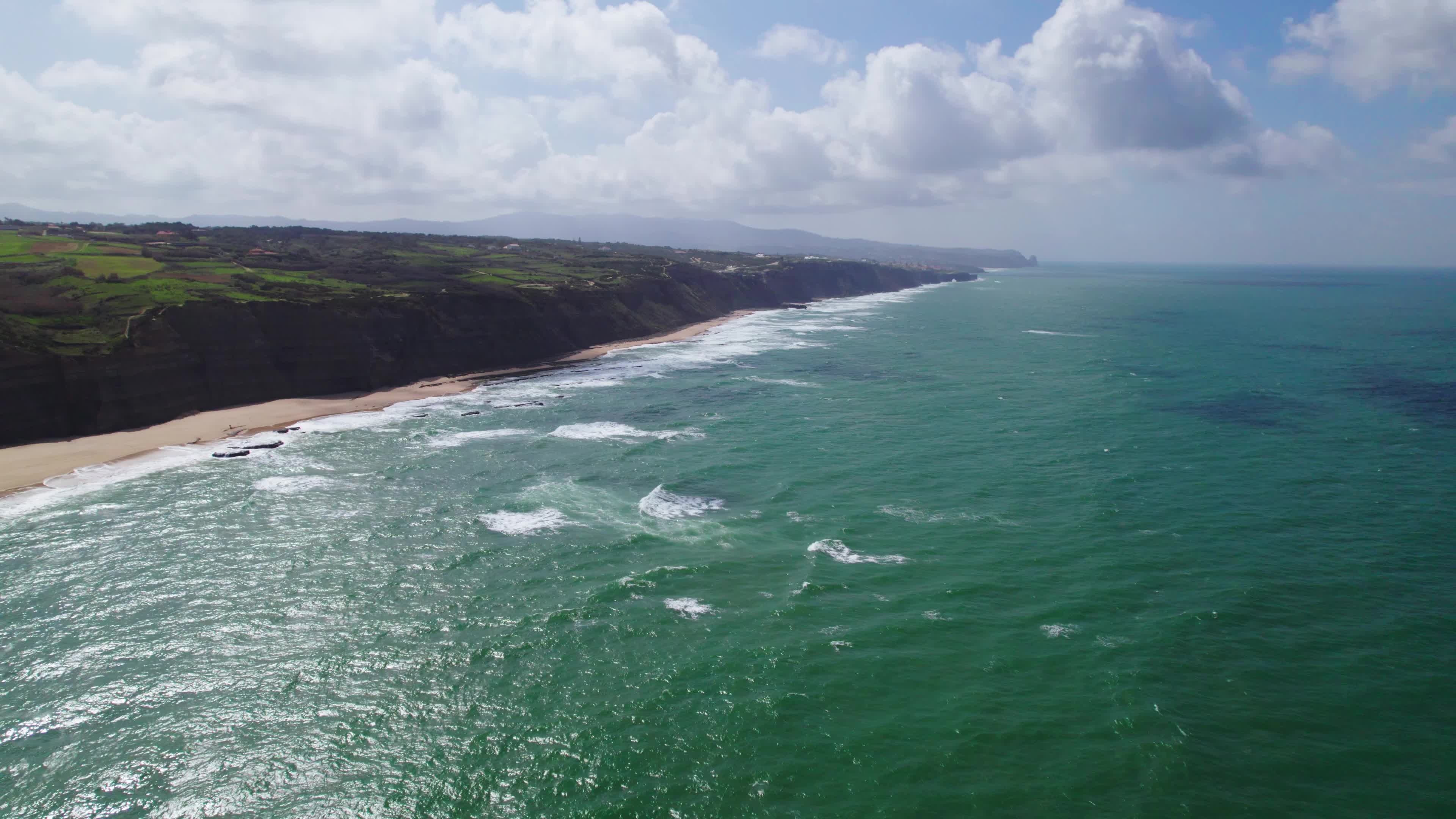 Drone View of Praia do Magoito in Portugal