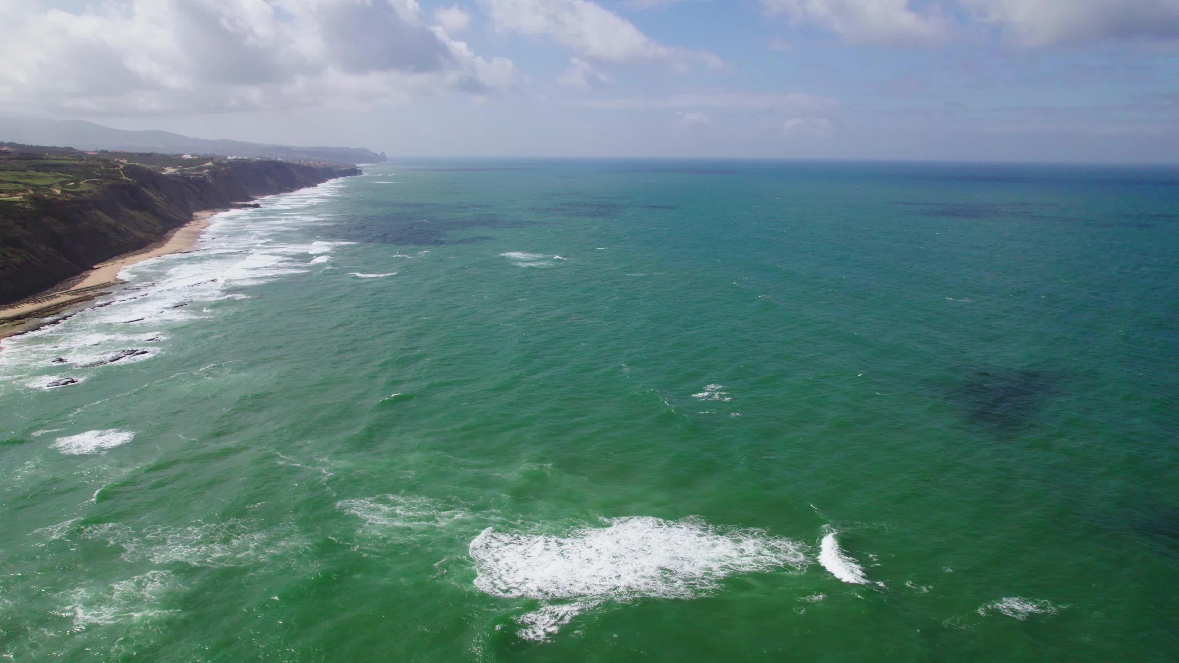 Drone View of Praia do Magoito in Portugal