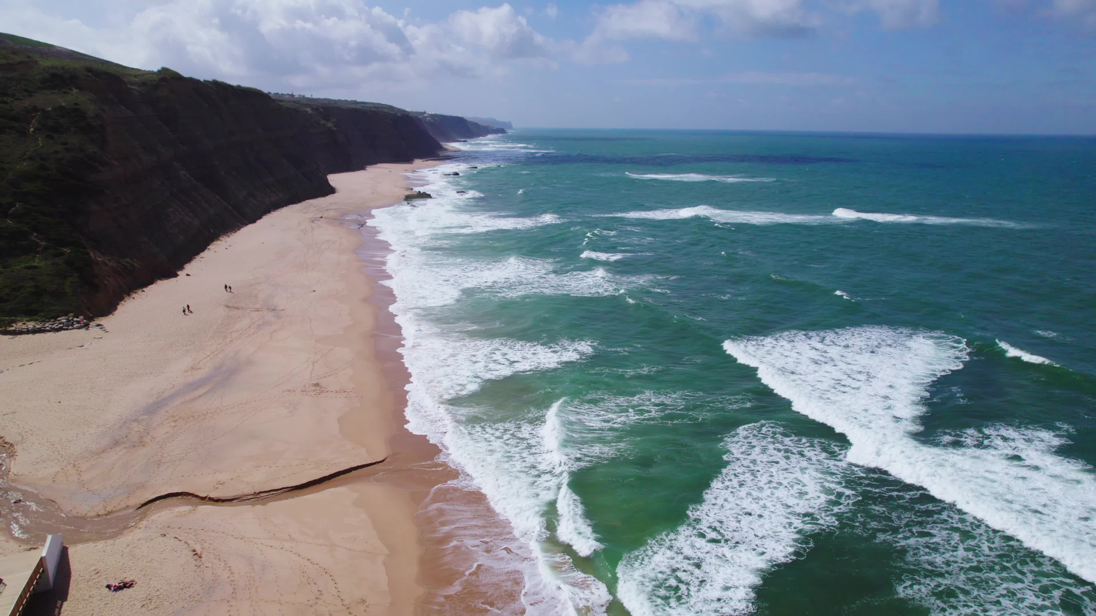 Drone View of Praia do Magoito in Portugal