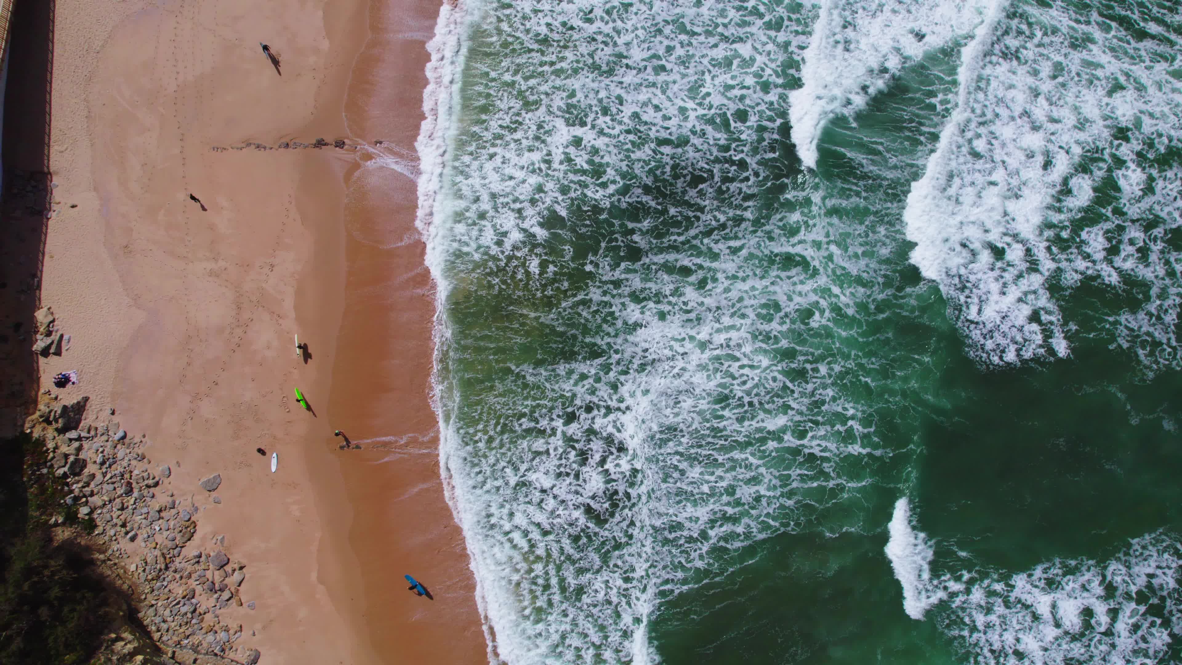 Drone View of Praia do Magoito in Portugal