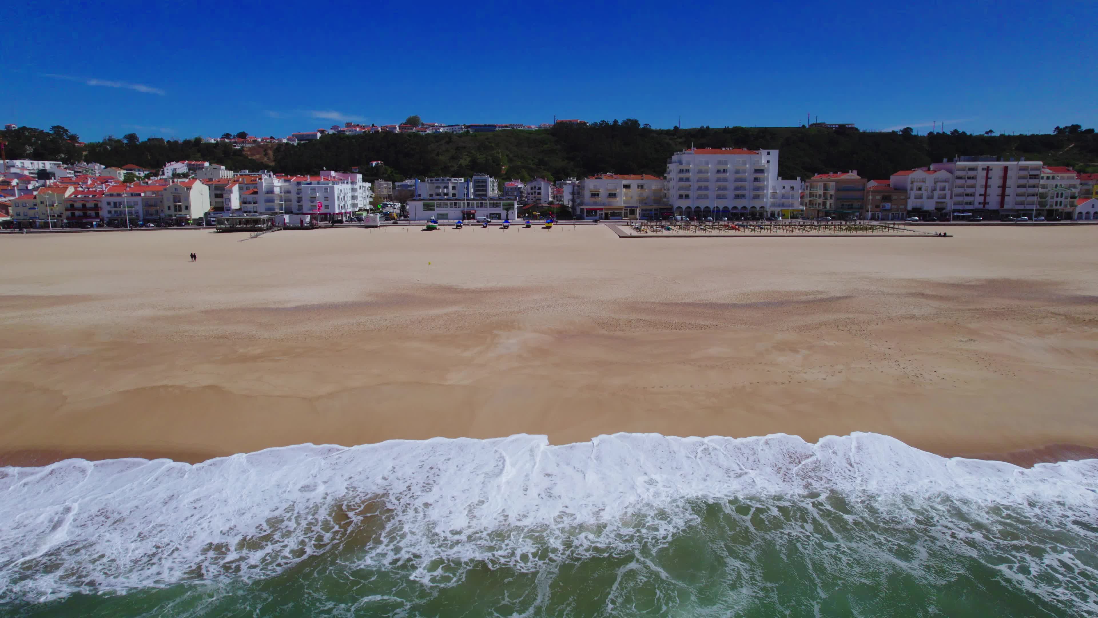 Drone View of Nazaré, The Iconic Surfing Hotspot