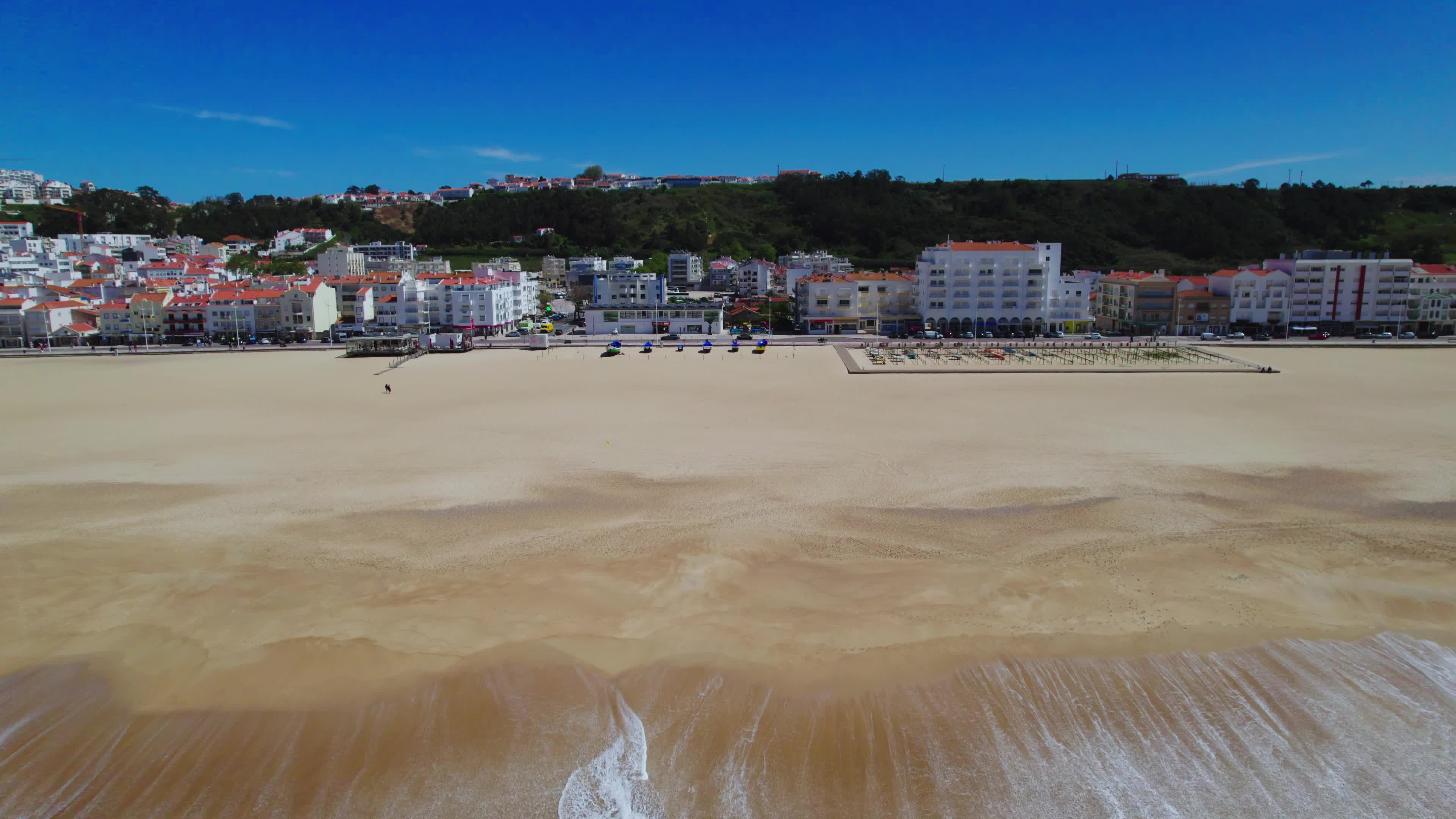 Drone View of Nazaré, The Iconic Surfing Hotspot