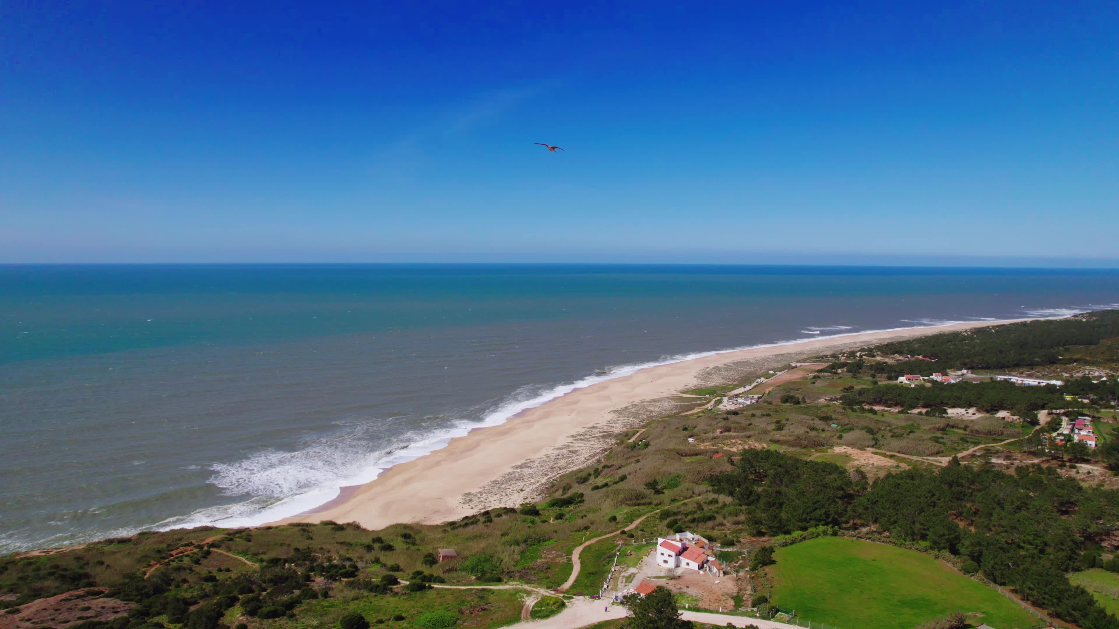 Drone View of Nazaré, The Iconic Surfing Hotspot
