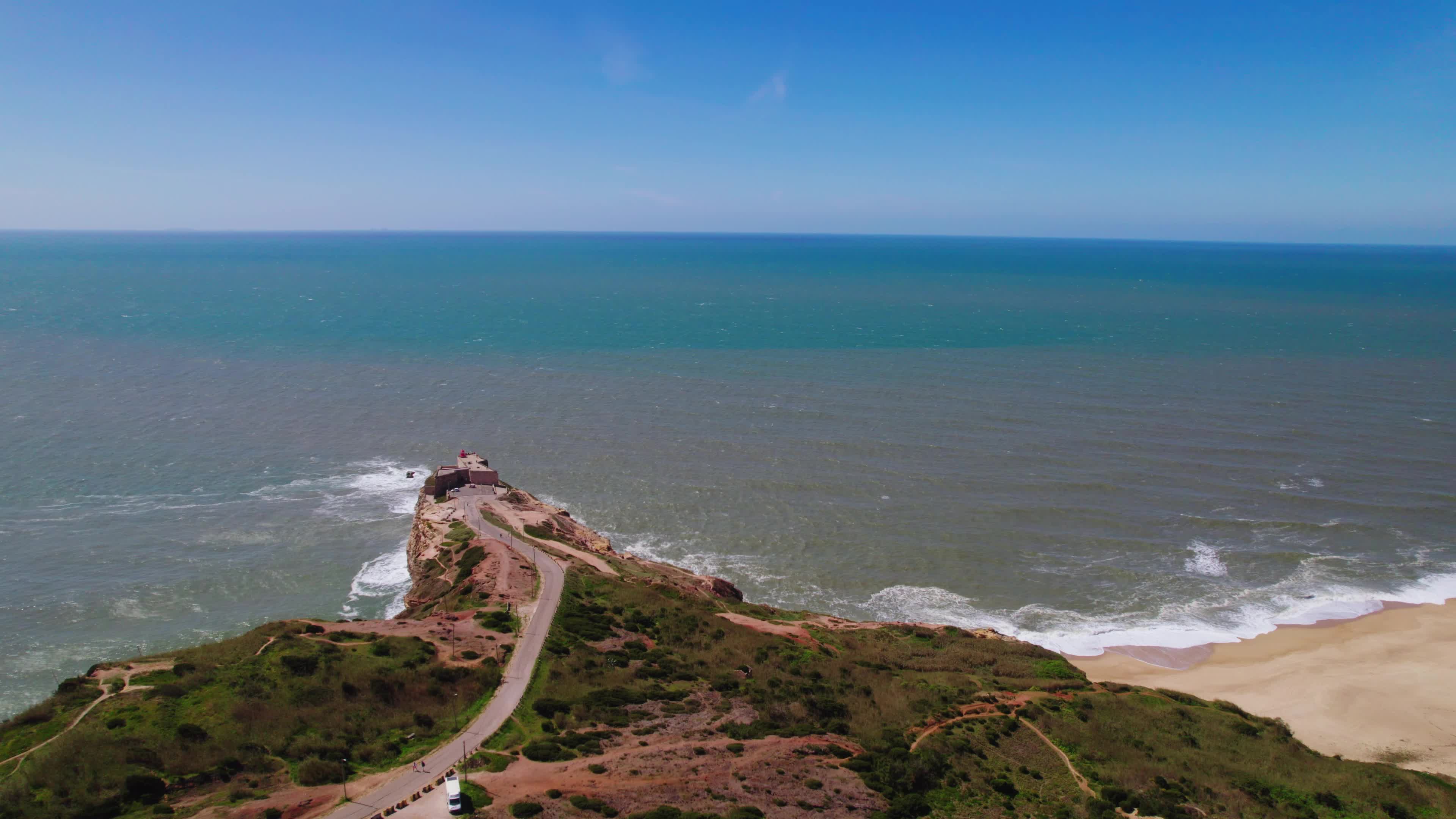 Drone View of Nazaré, The Iconic Surfing Hotspot