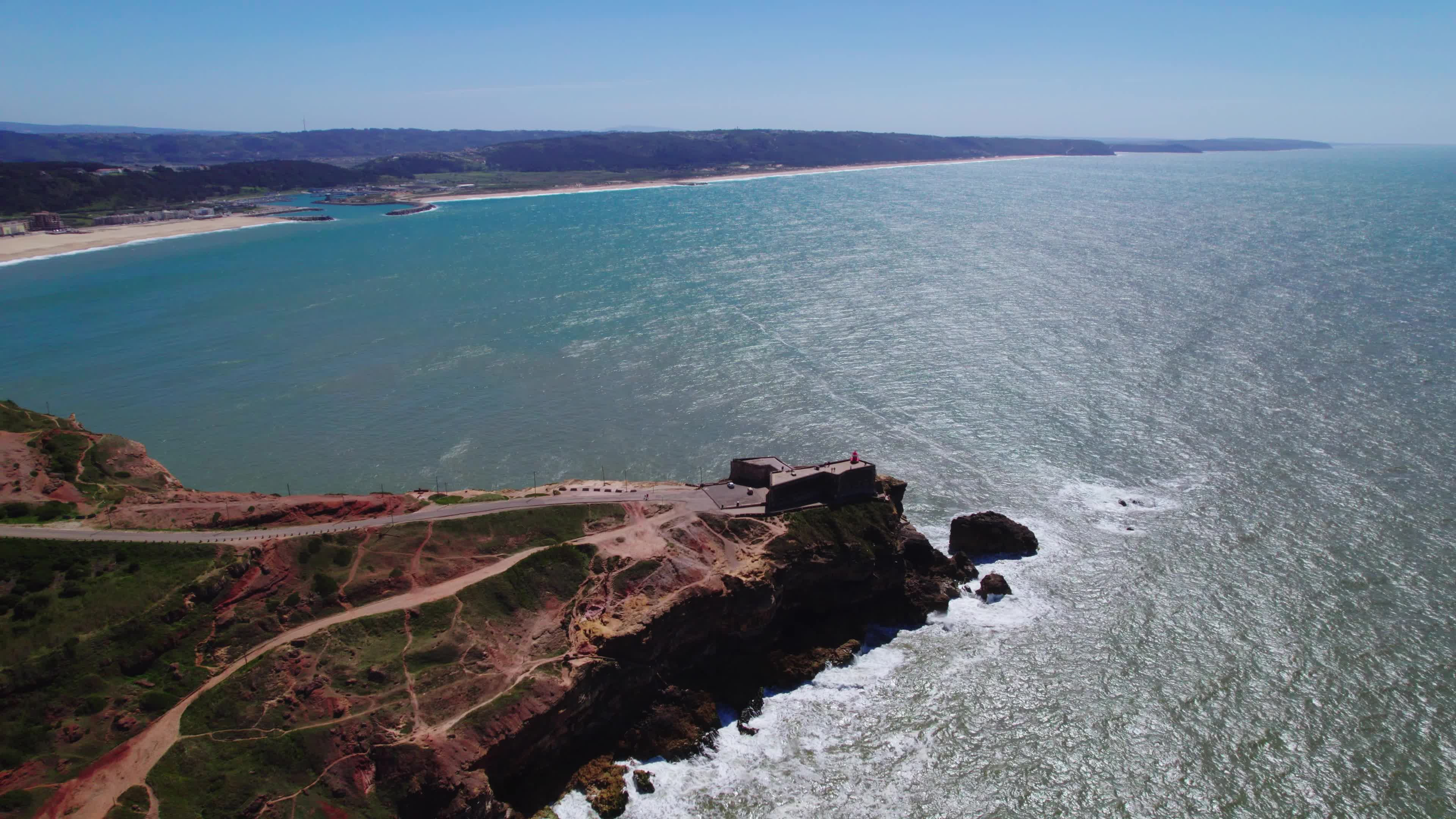 Drone View of Nazaré, The Iconic Surfing Hotspot