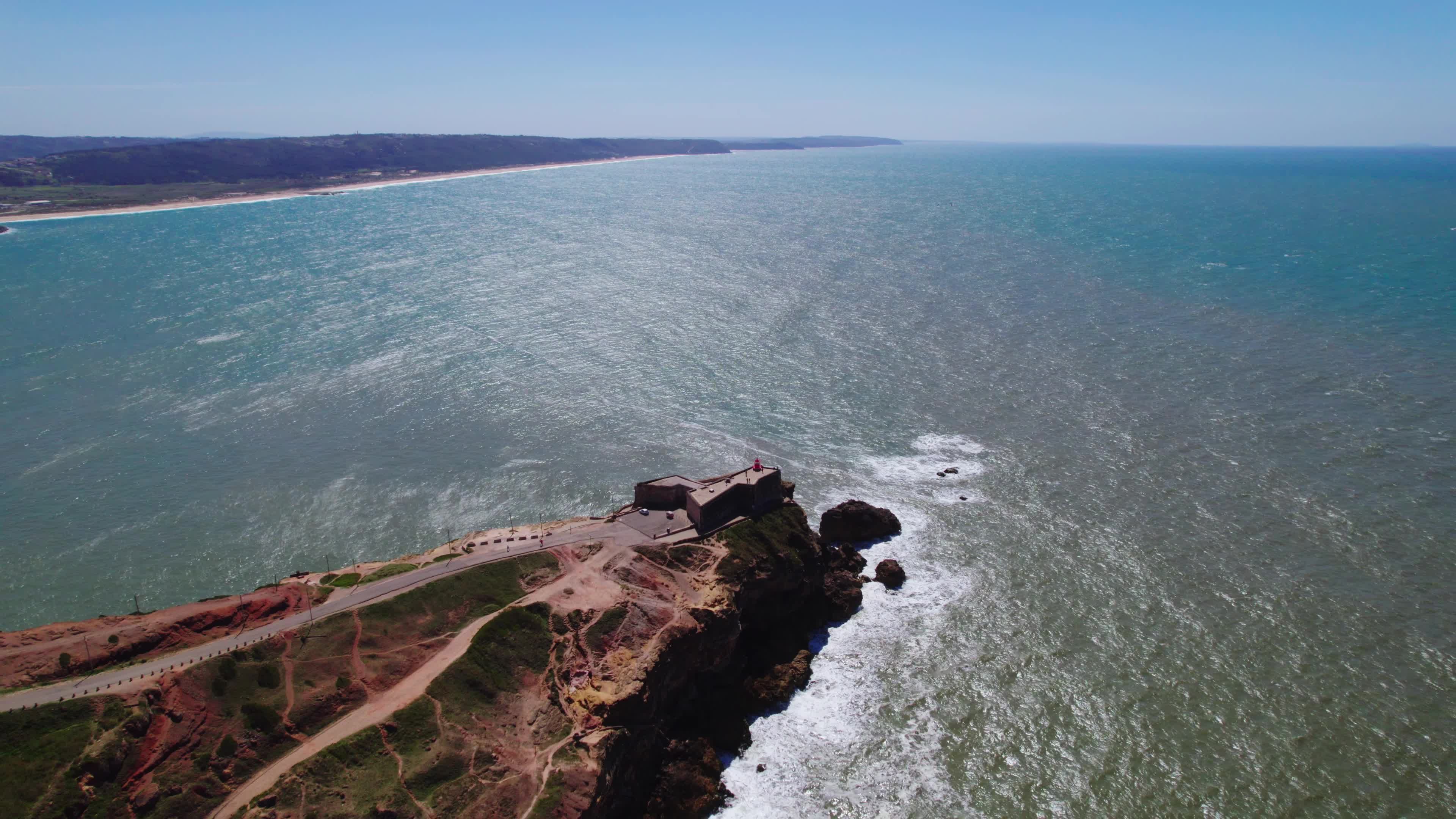 Drone View of Nazaré, The Iconic Surfing Hotspot