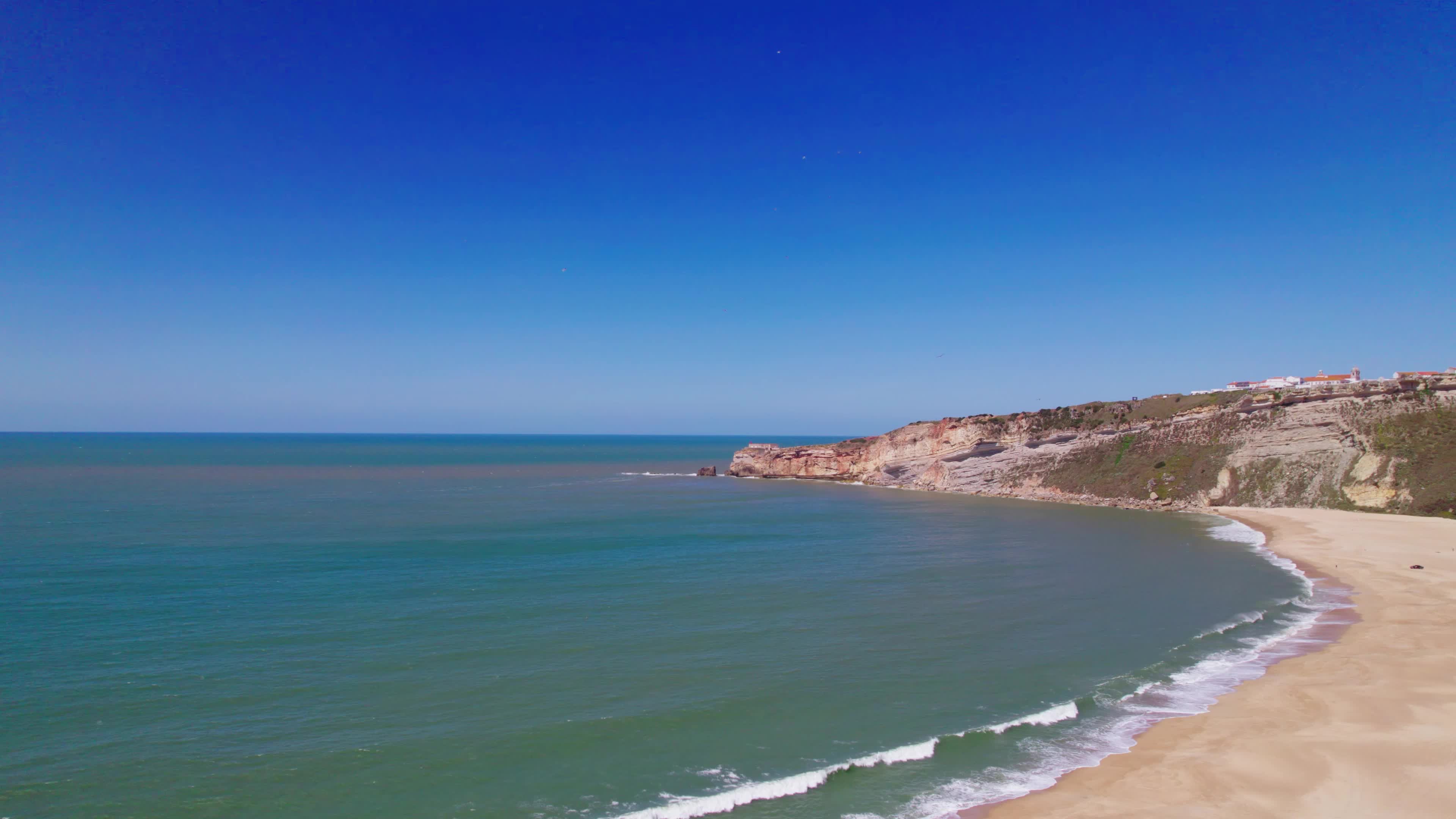 Drone View of Nazaré, The Iconic Surfing Hotspot