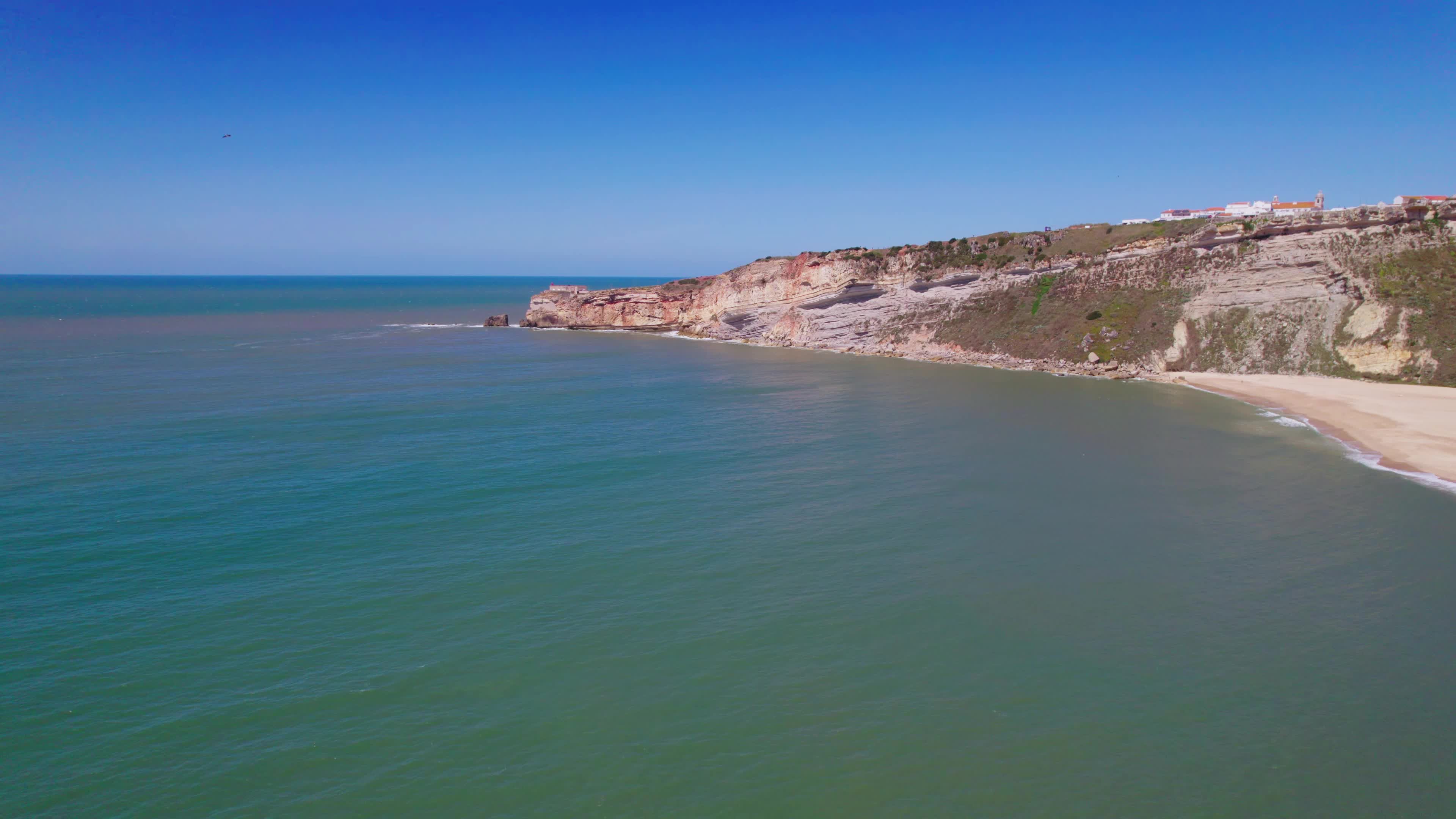 Drone View of Nazaré, The Iconic Surfing Hotspot
