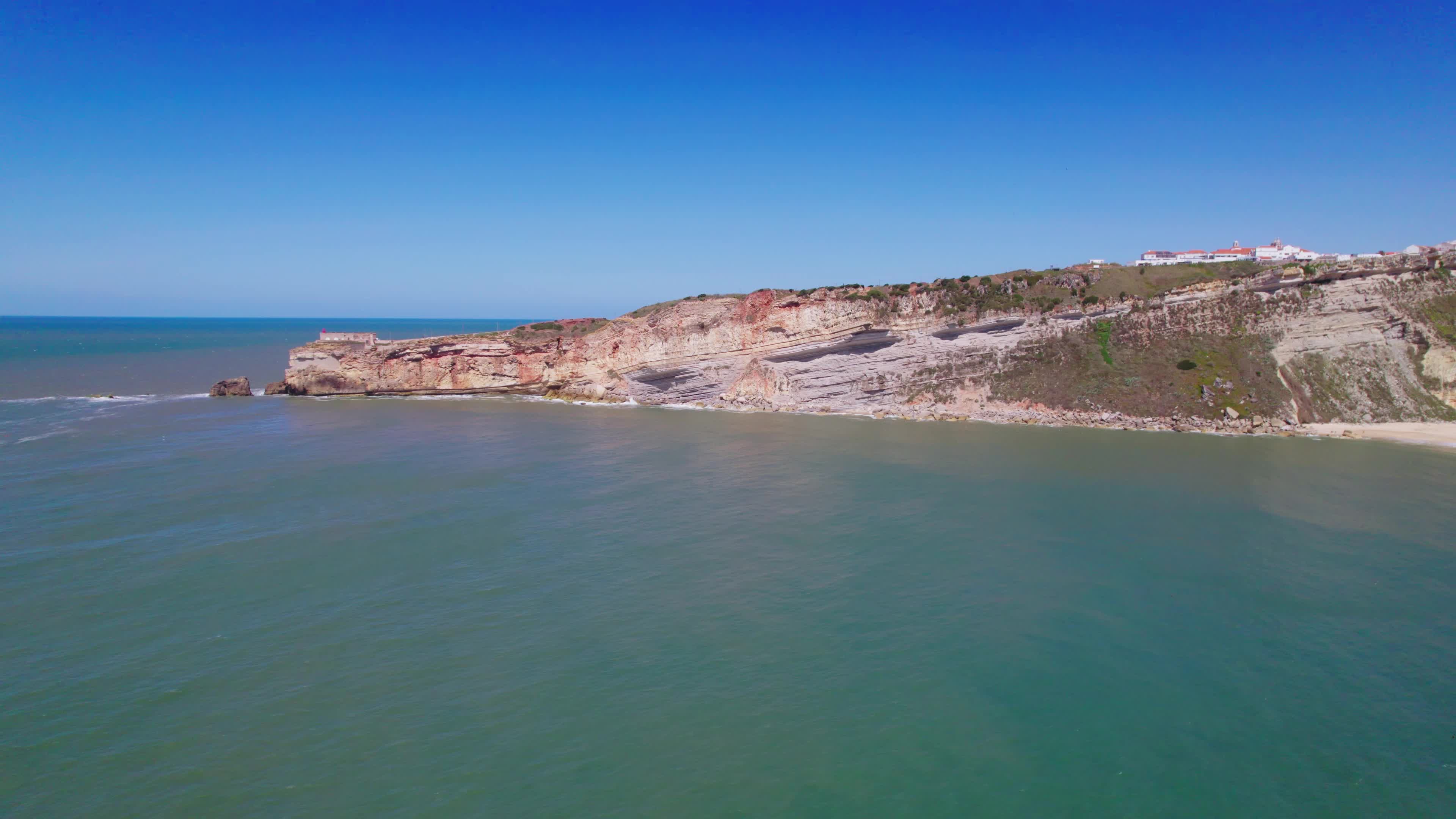Drone View of Nazaré, The Iconic Surfing Hotspot